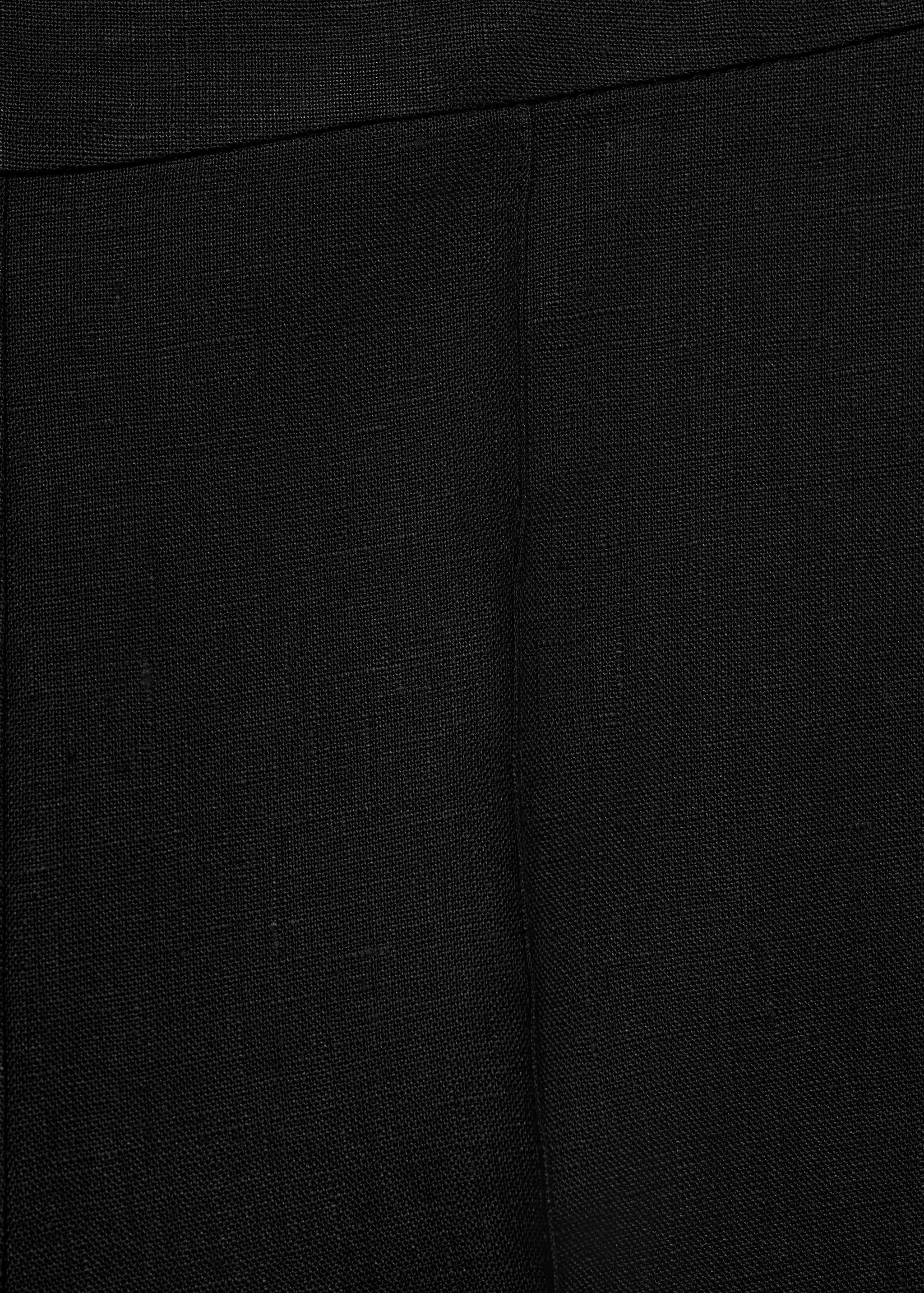 100% linen trousers with pleats - Details of the article 8