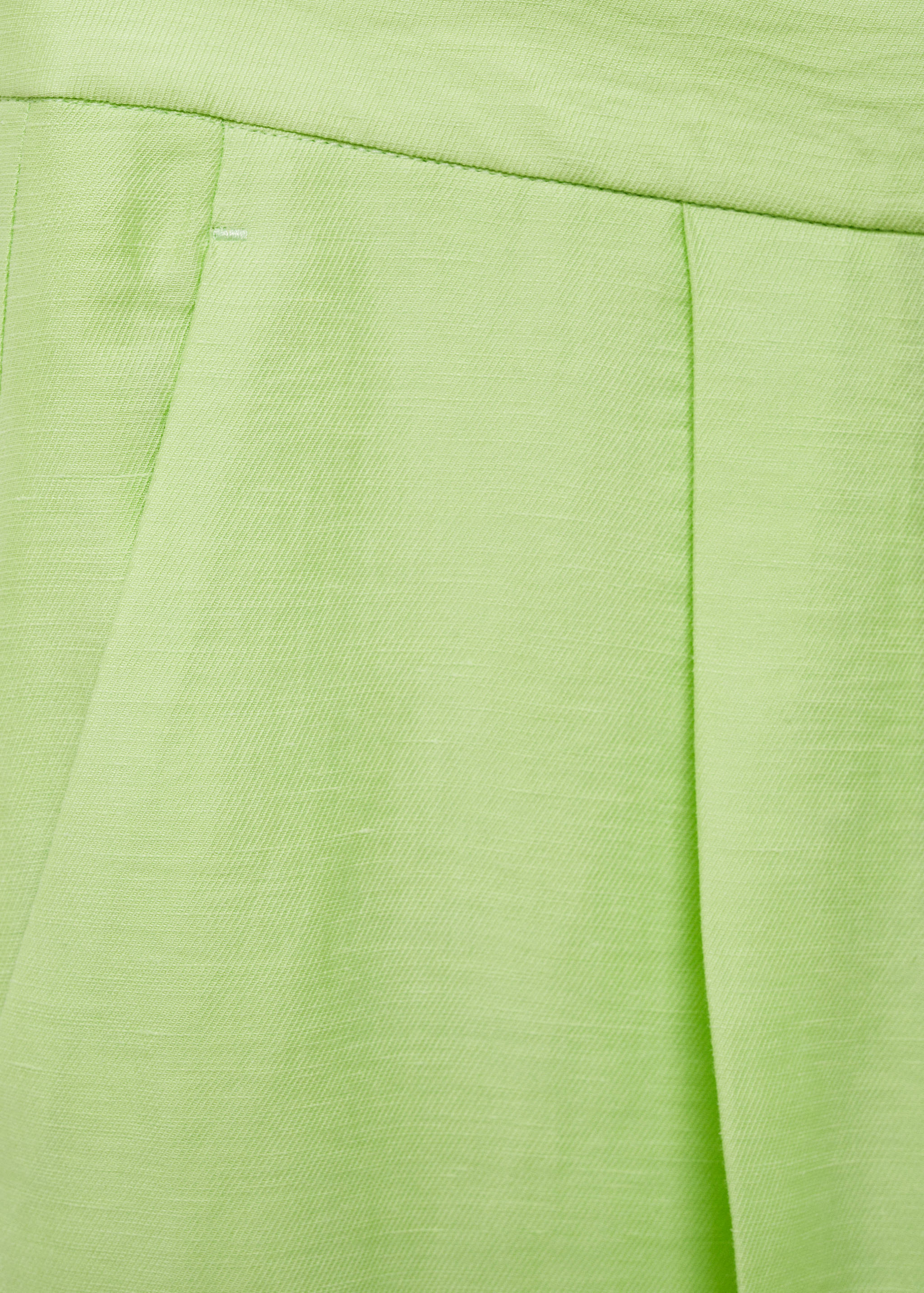 Wide leg linen trousers - Details of the article 8