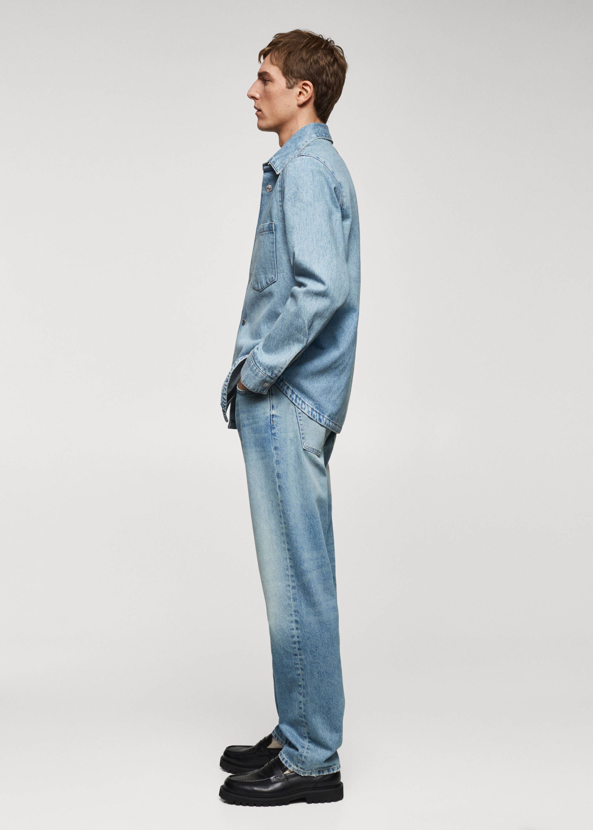 Pocket denim overshirt - Details of the article 2