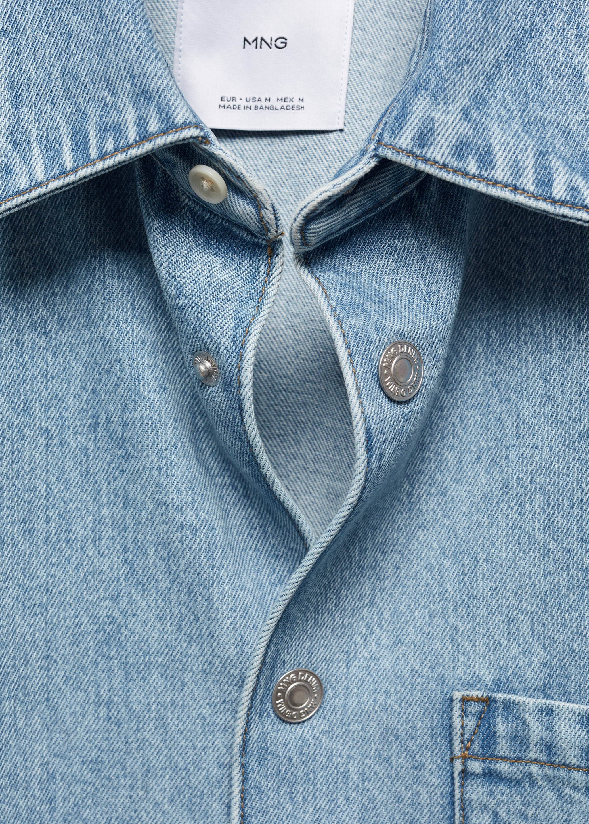 Pocket denim overshirt - Details of the article 8