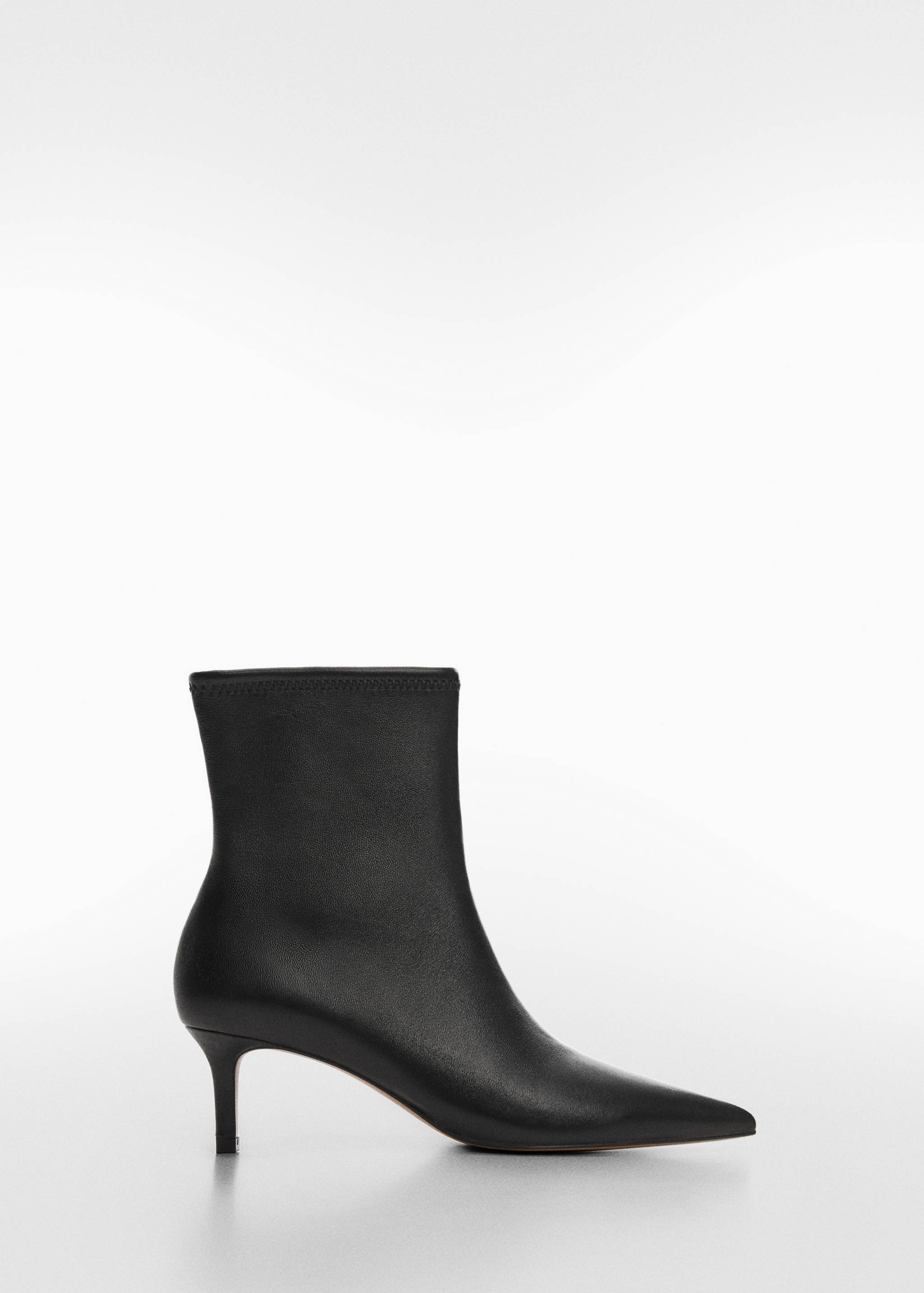 Bottines cuir talon kitten heel - Article sans modèle