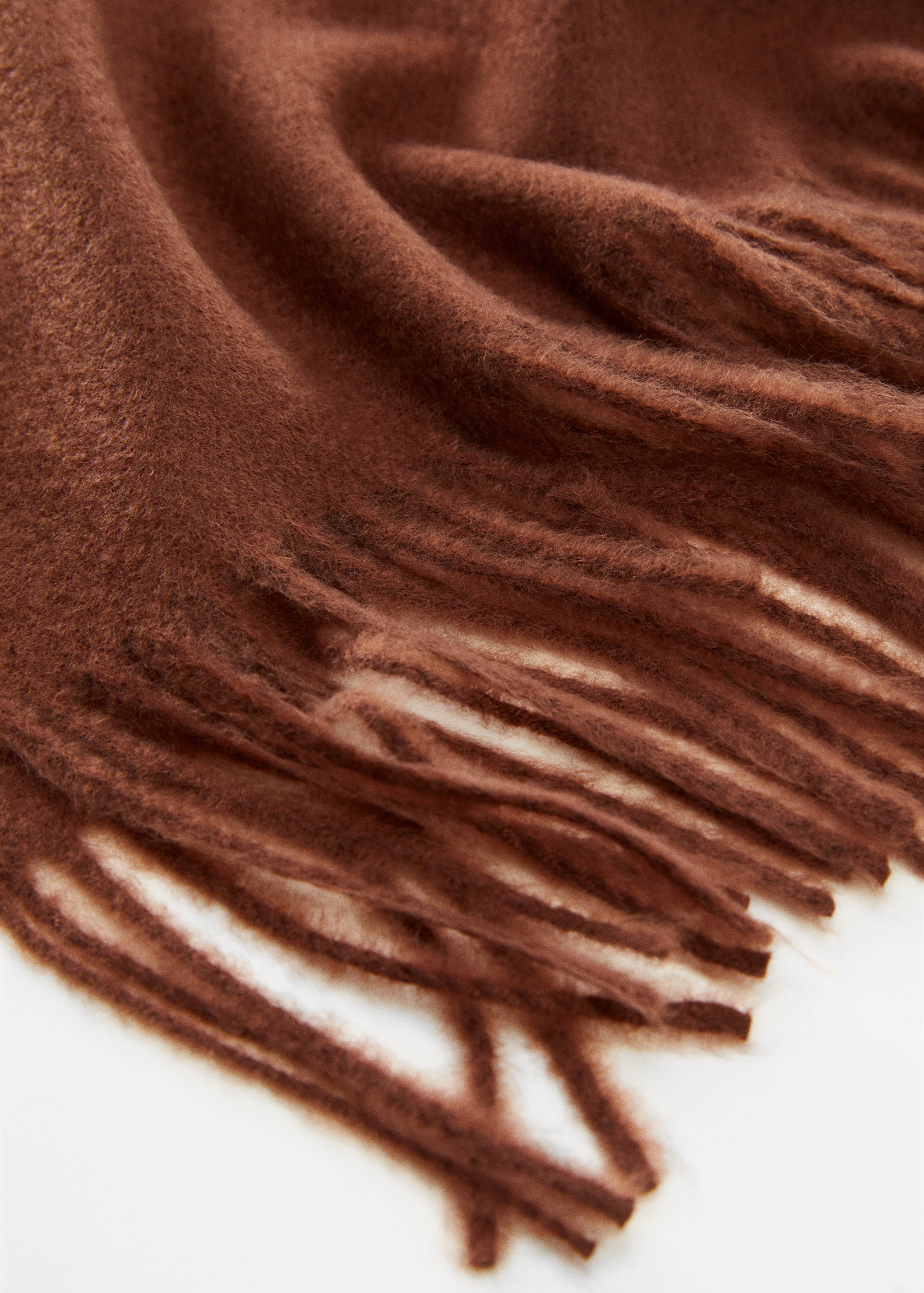 Fringed edge scarf - Medium plane