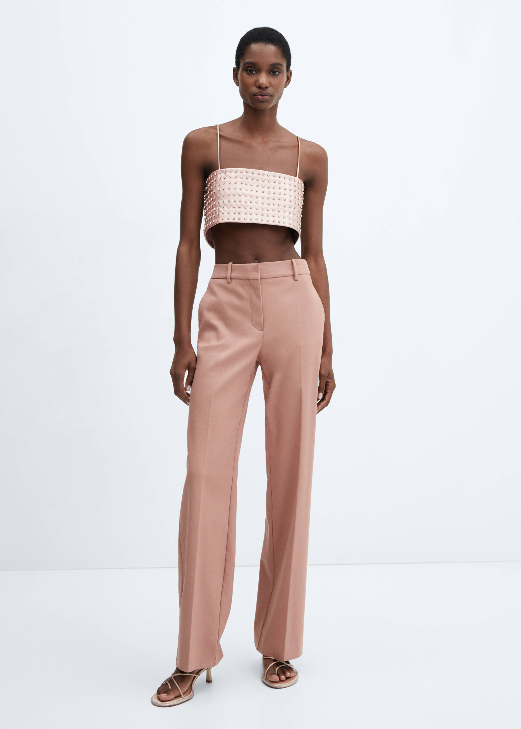 Heeled sandals with rhinestone detail - Details of the article 6