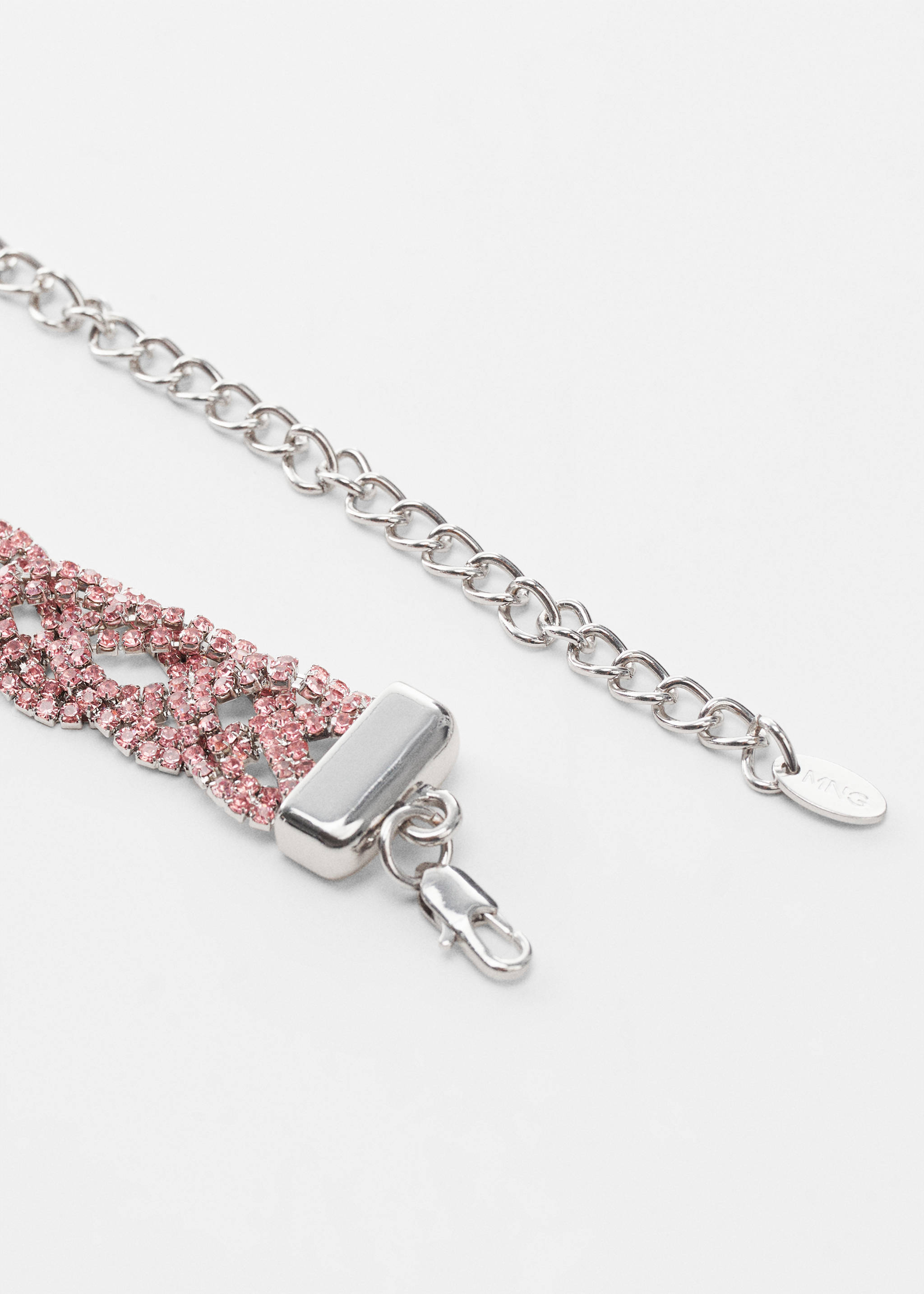 Flätat skärp strass - Bild av mittparti