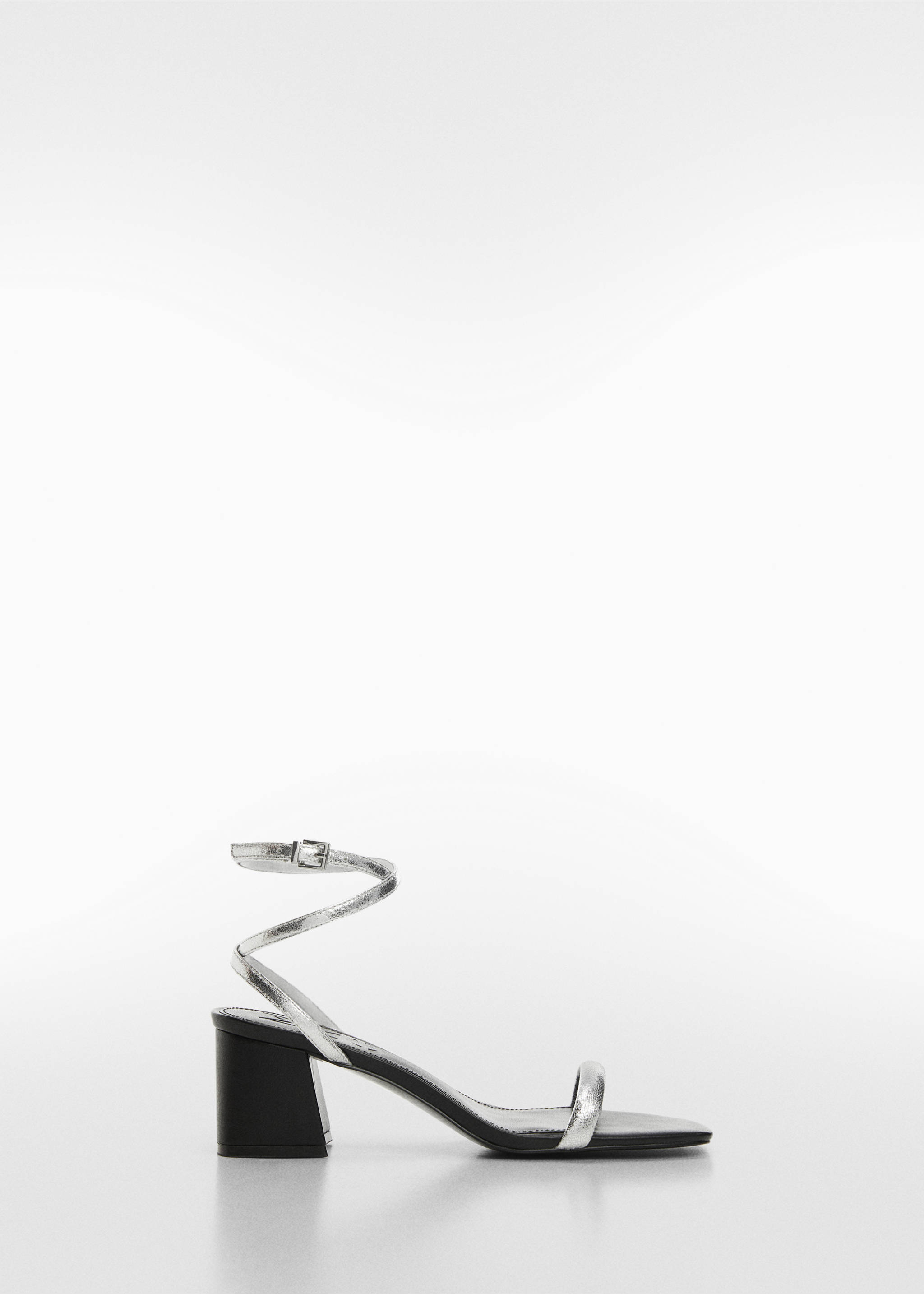 Strappy heeled sandals - Article without model, Silver. Ref: 67050313-00.