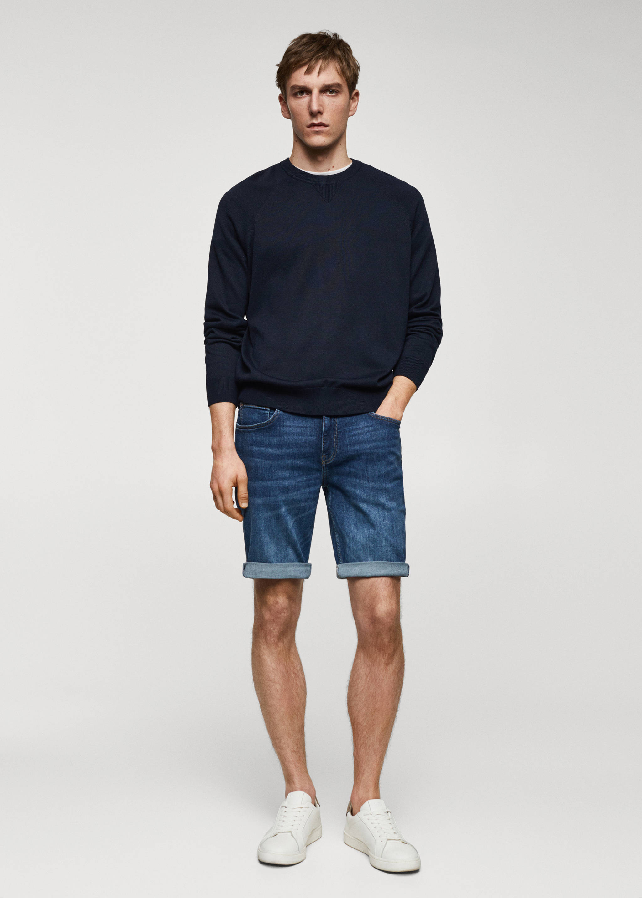 Bermudas vaqueras slim fit - Plano general