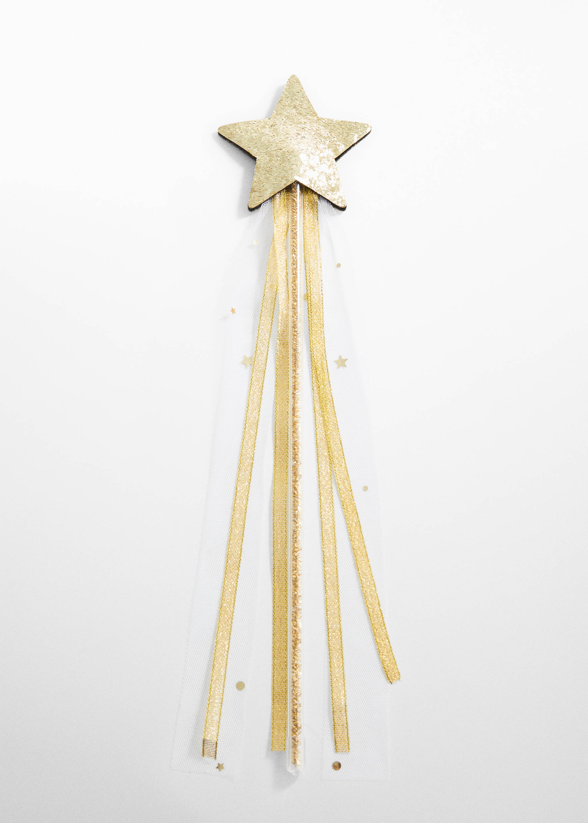 Glitter and tulle star costume wand - Article without model