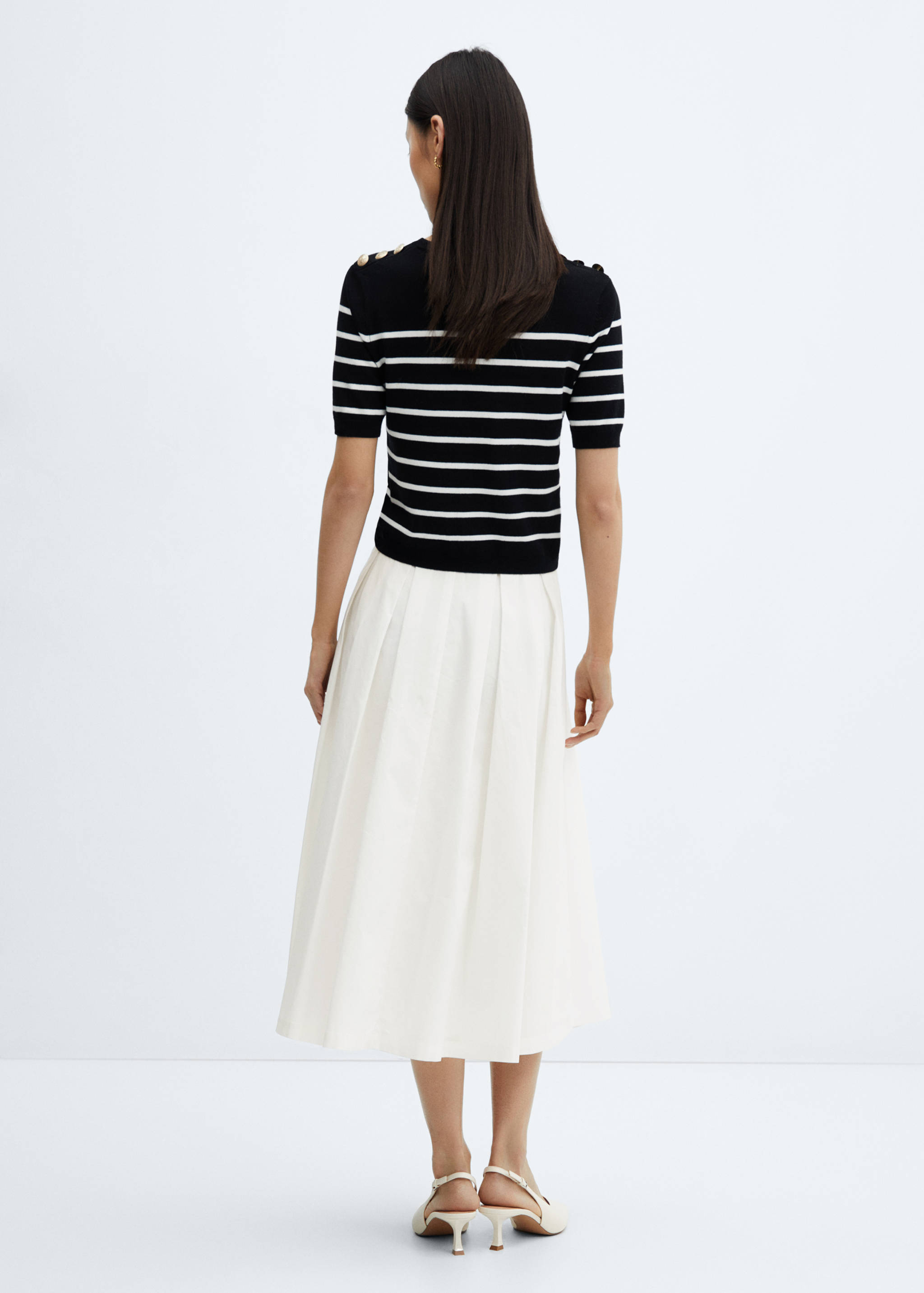Pleated midi-skirt - Verso de l’article
