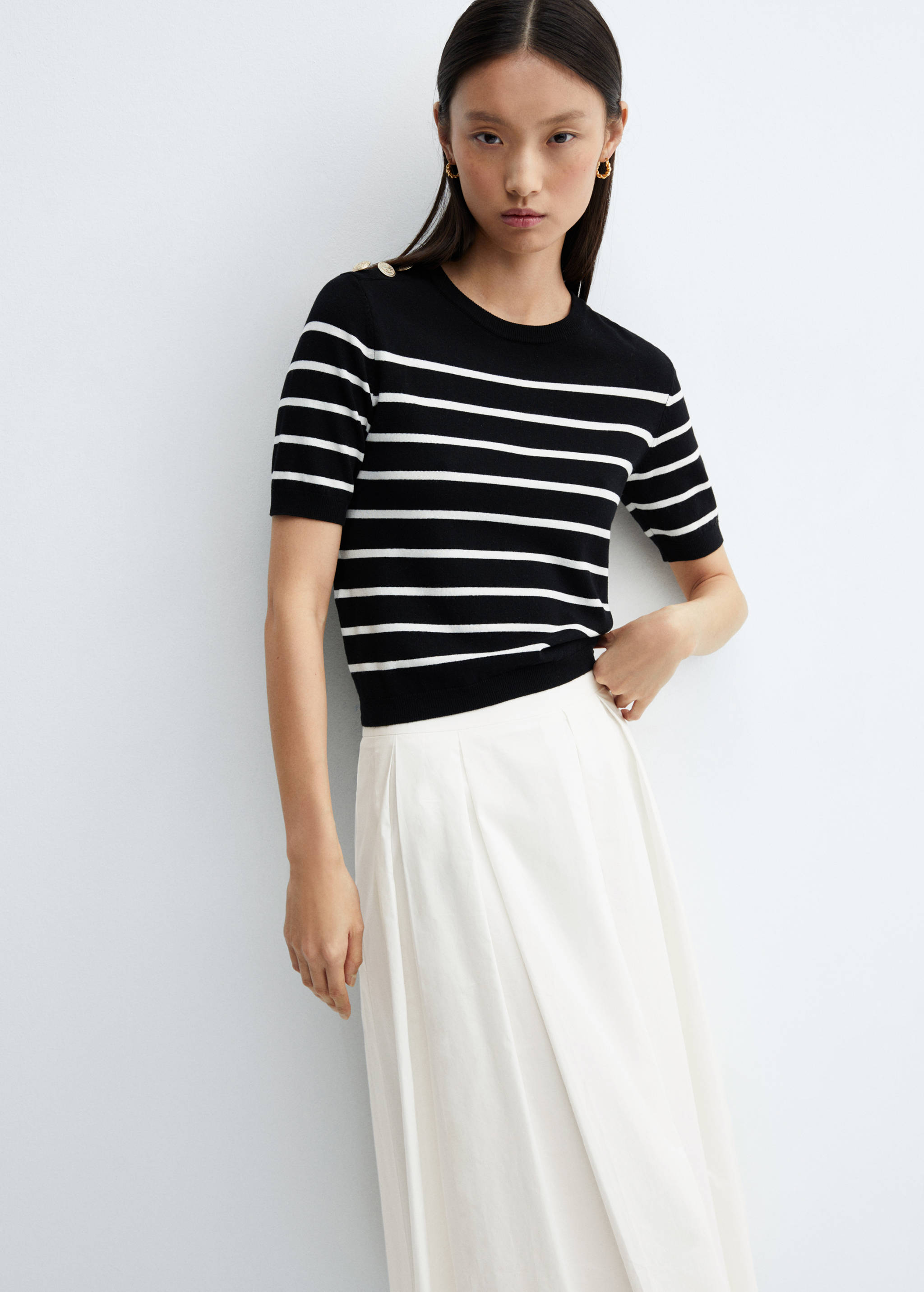 Pleated midi-skirt - Détail de l'article 1