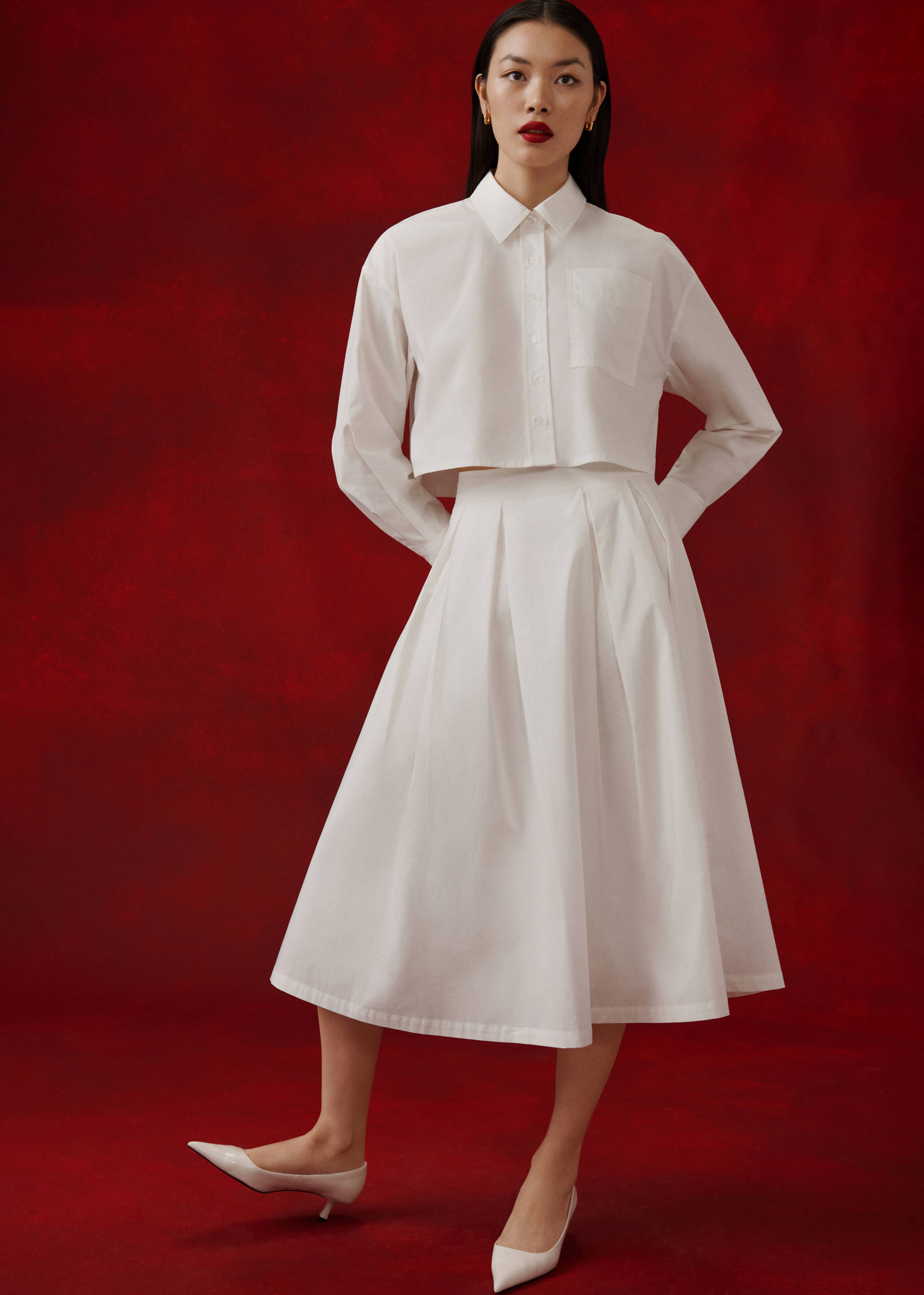 Pleated midi-skirt - Détail de l'article 6