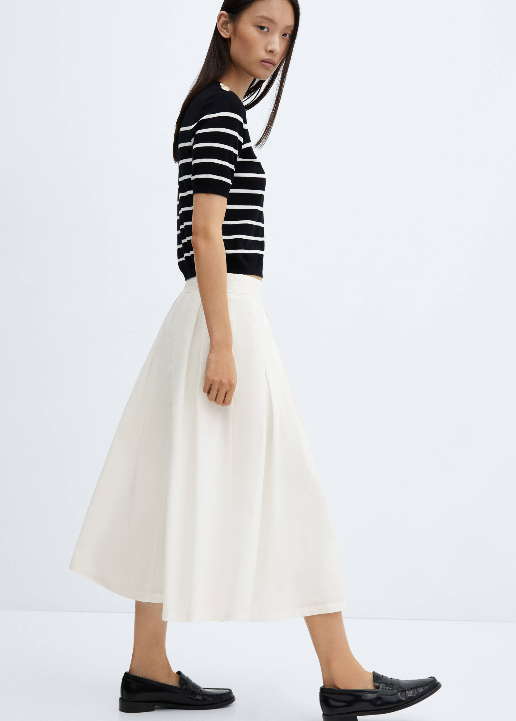 Pleated midi-skirt - Détail de l'article 2