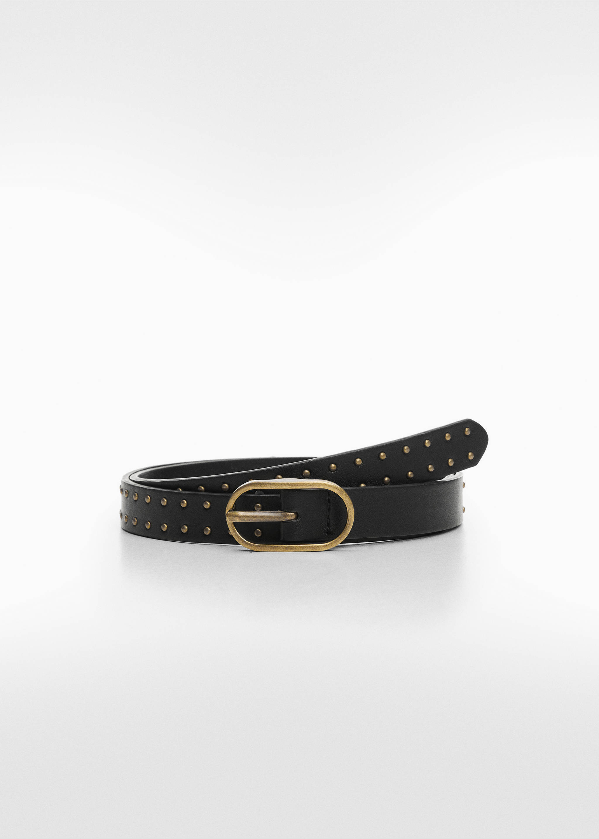 Studded belt - Article without model, Black. Ref: 67050426-00.