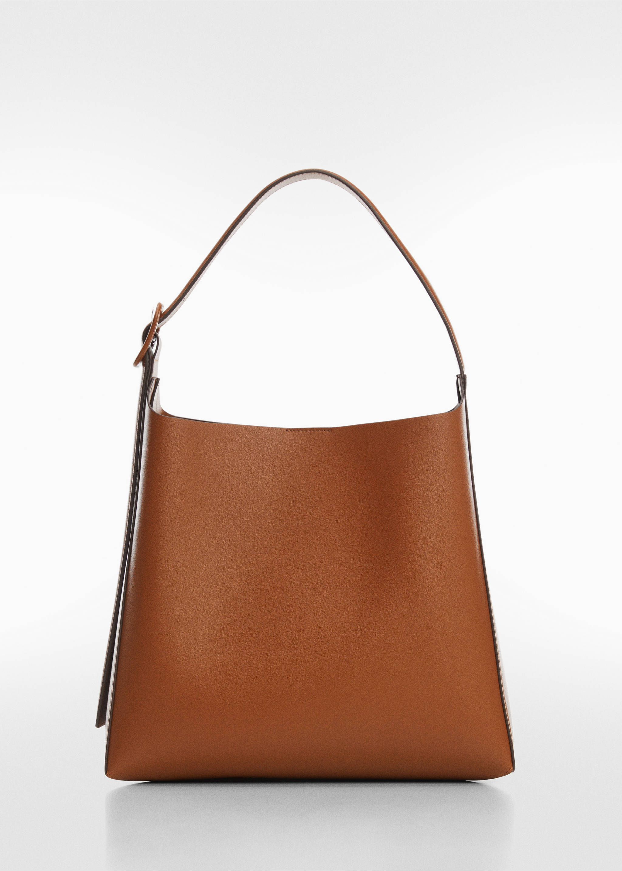 Shopper bag with buckle - Article without model, Leather. Ref: 67050436-00.
