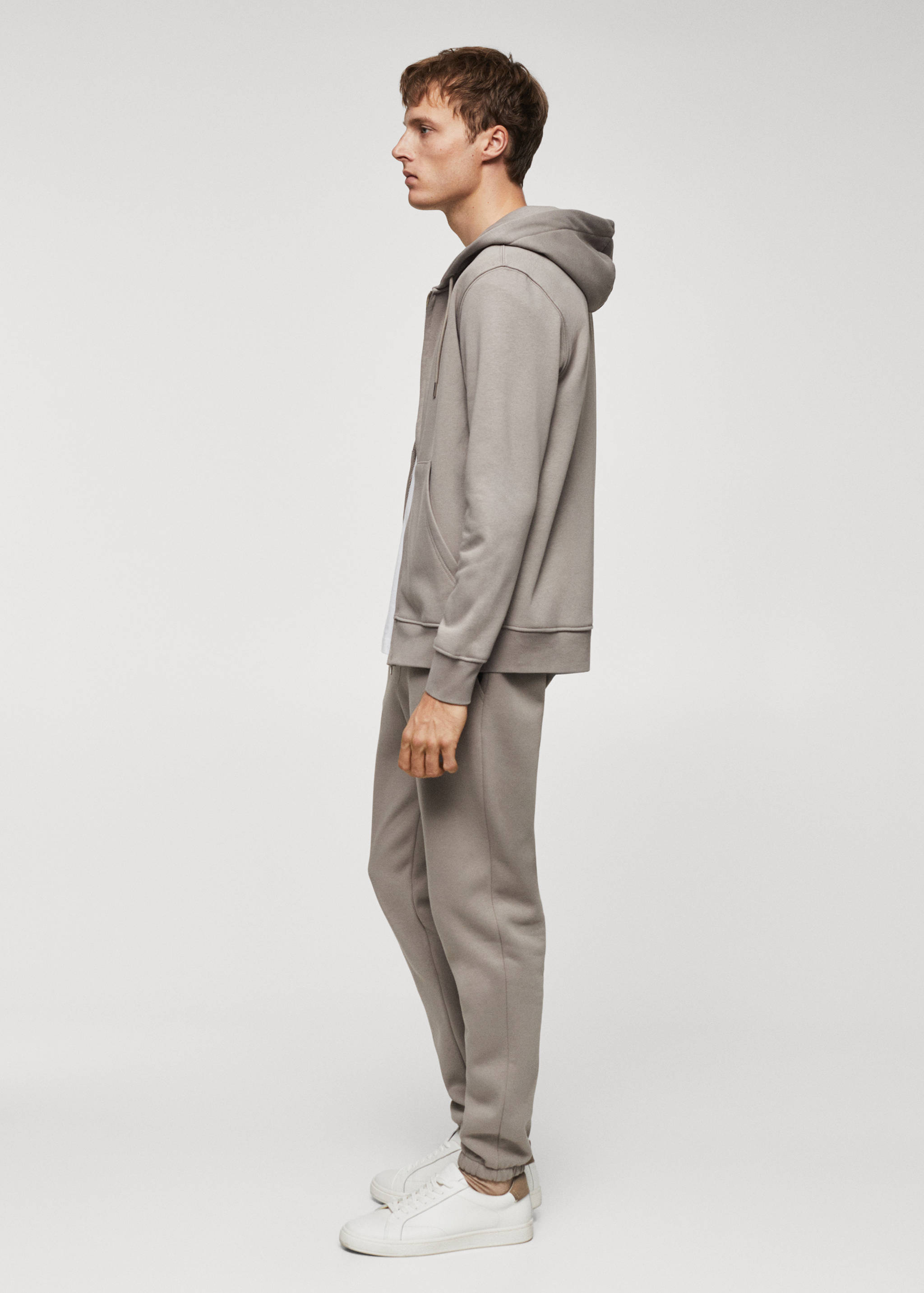 Cotton zip-up hoodie - Details of the article 2