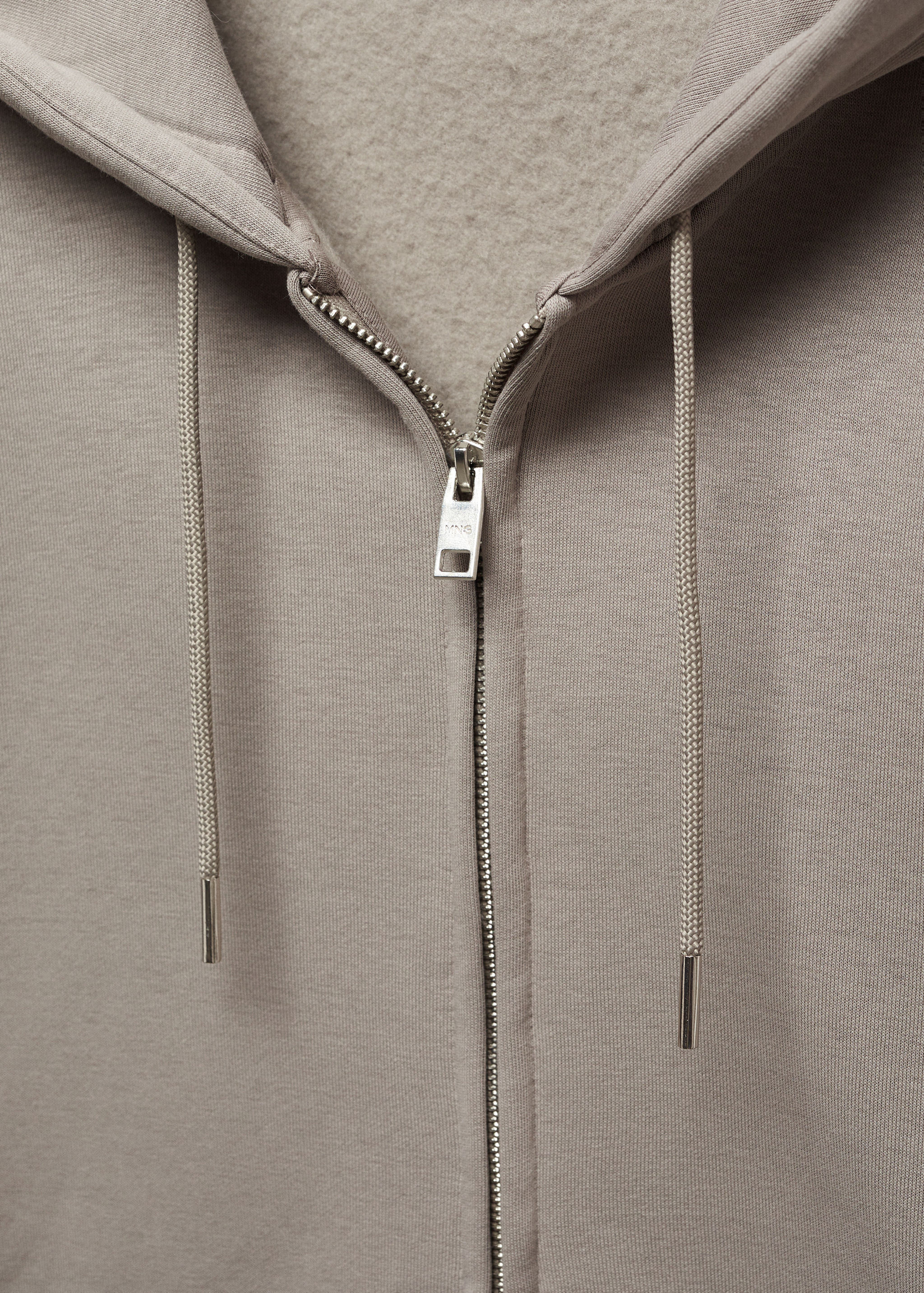 Baumwoll-Sweatshirt mit Zip-Kapuze - Detail des Artikels 8