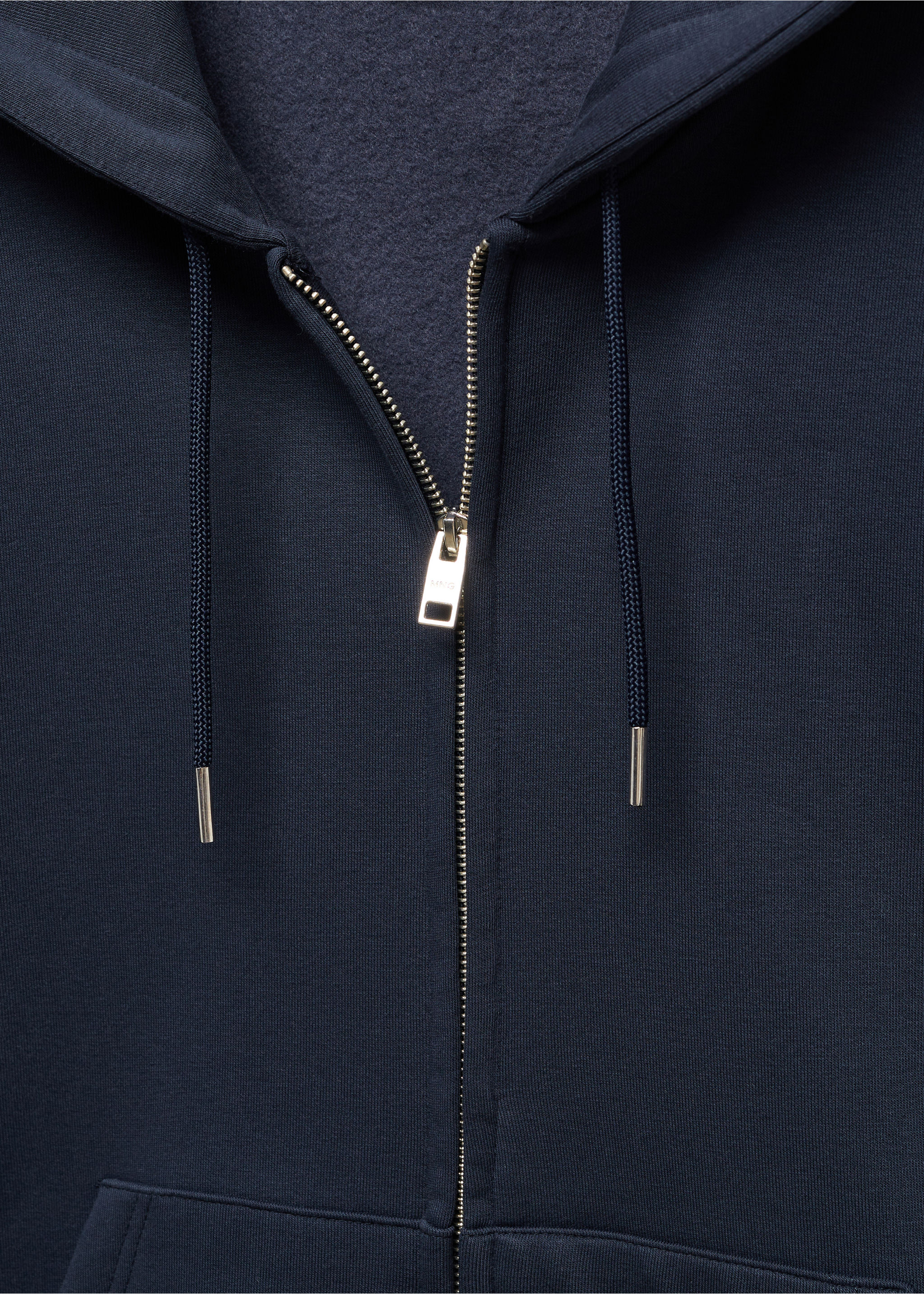 Baumwoll-Sweatshirt mit Zip-Kapuze - Detail des Artikels 8