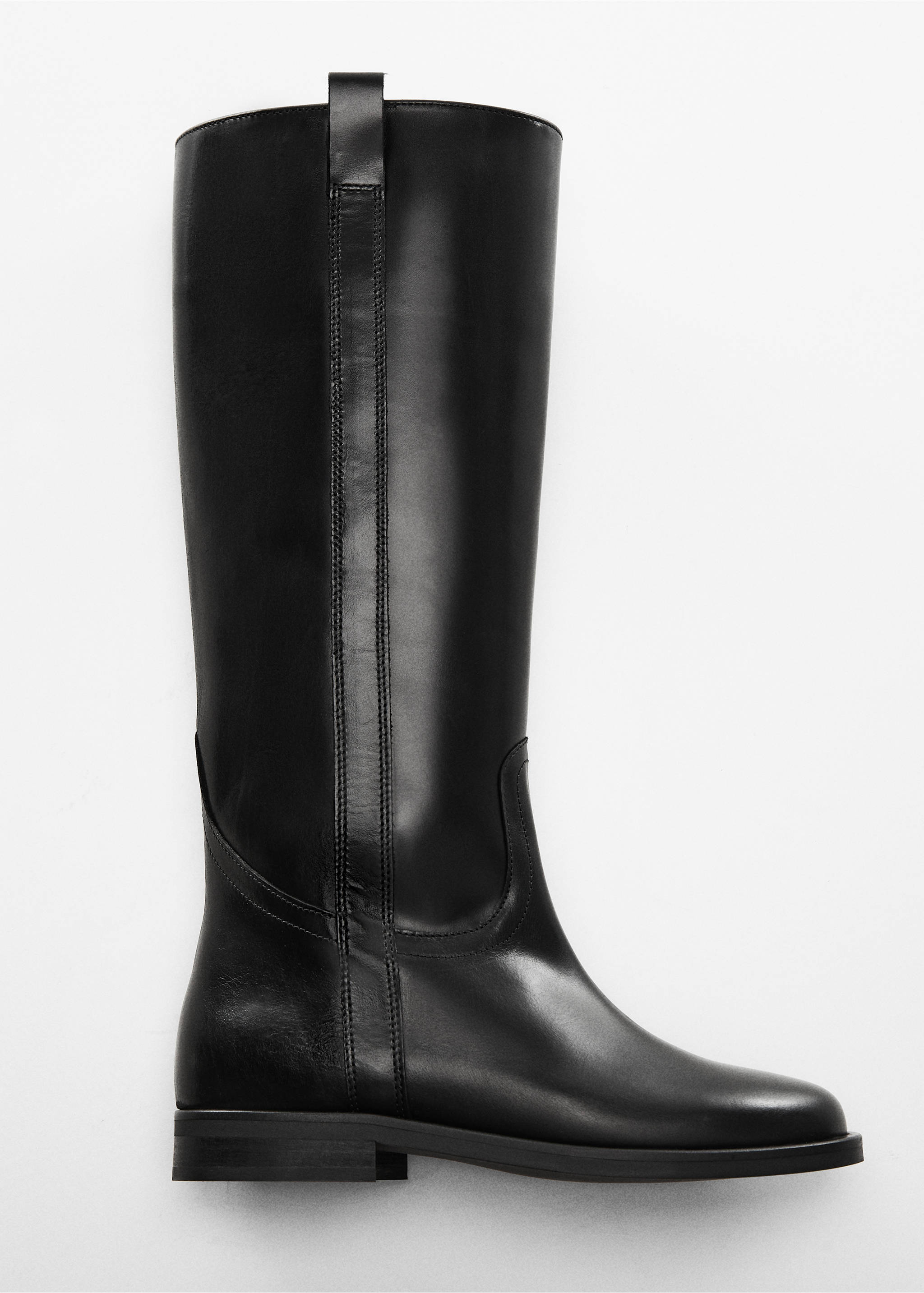 Bota alta piel - Detalle del artículo 5, Negro. Ref: 67050444-00.