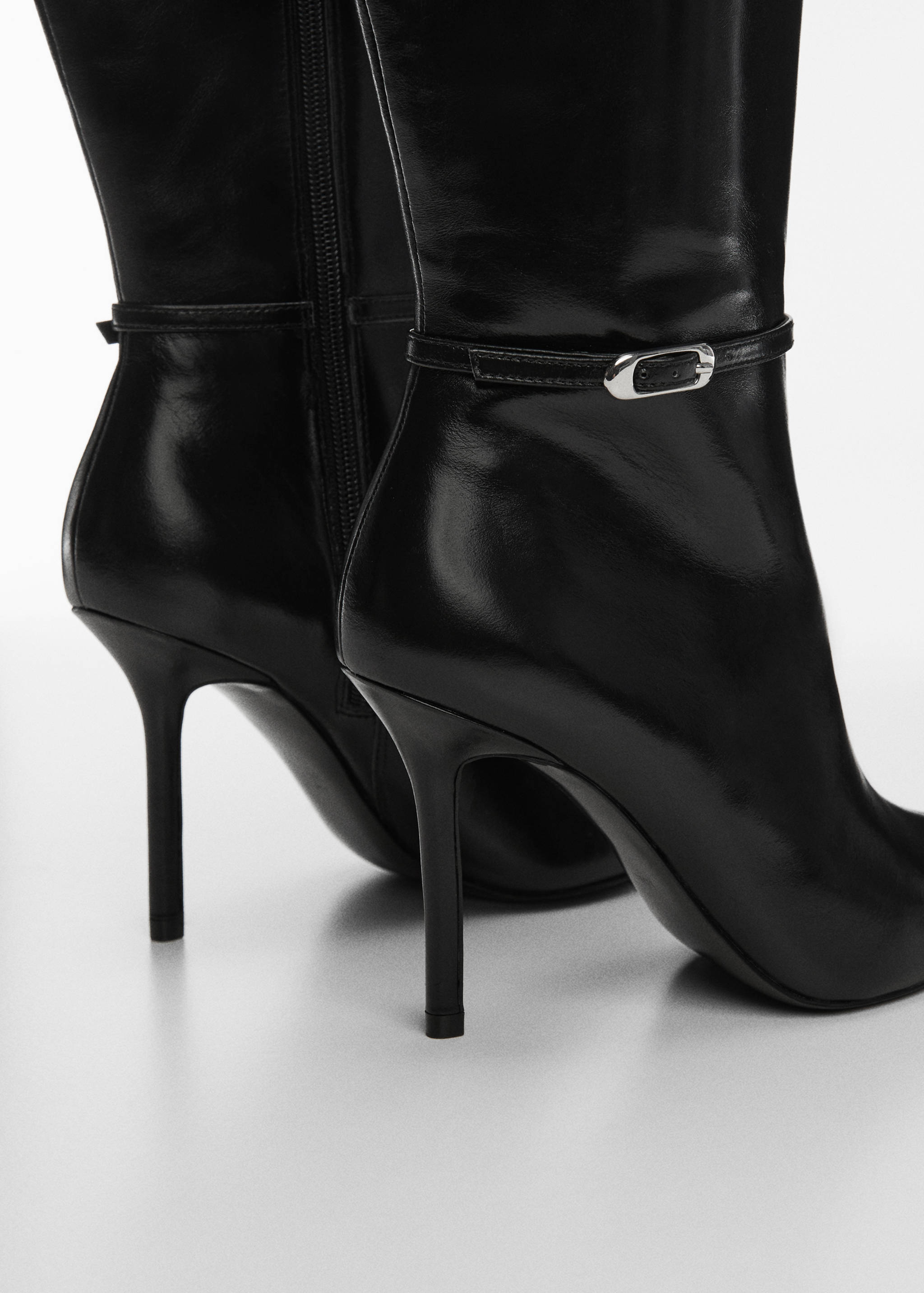 Kožené boty na podpatku - Detail zboží 1