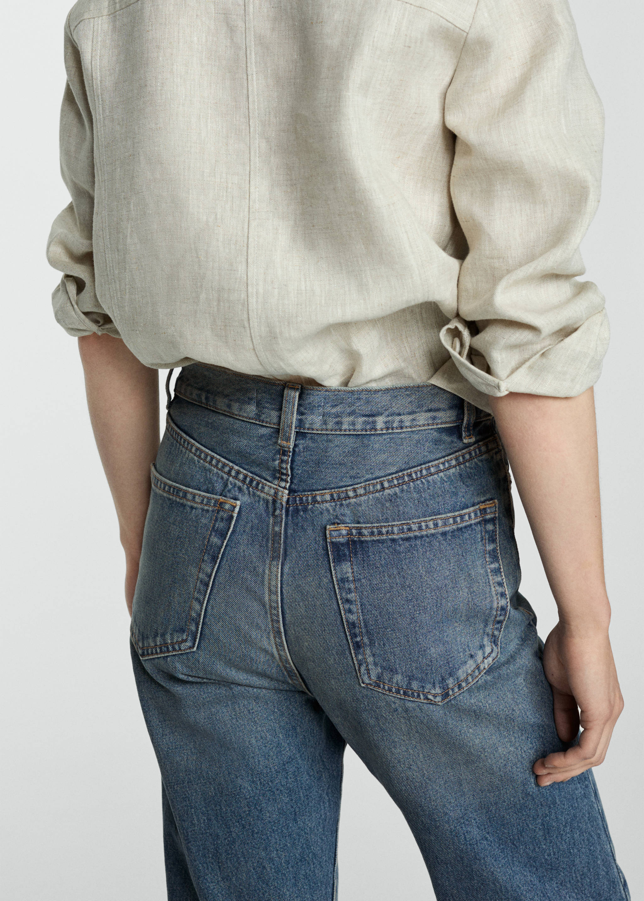 Jeans rectos costuras adelantadas - Detalle del artículo 4