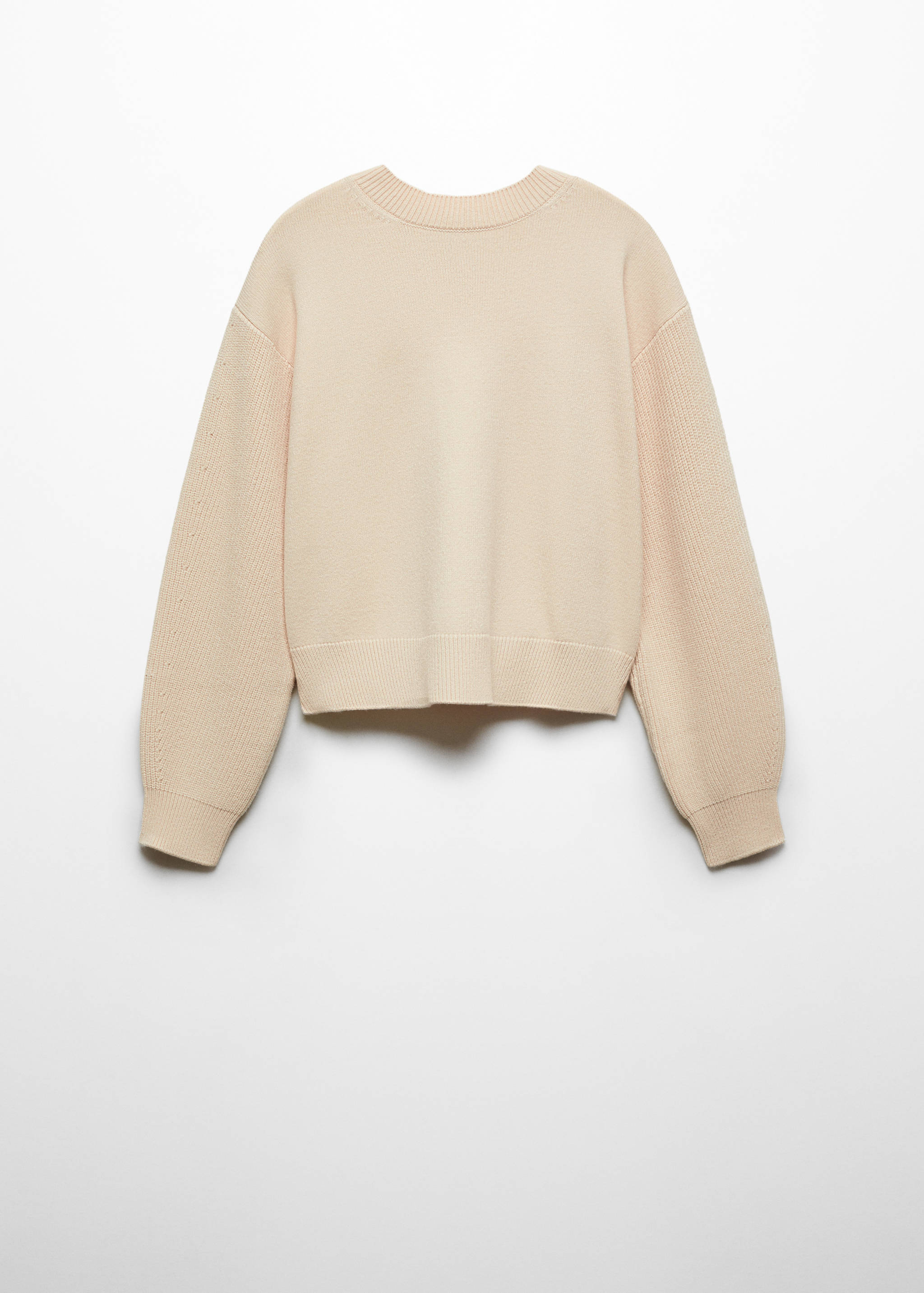 Round-neck knitted sweater - Article without model