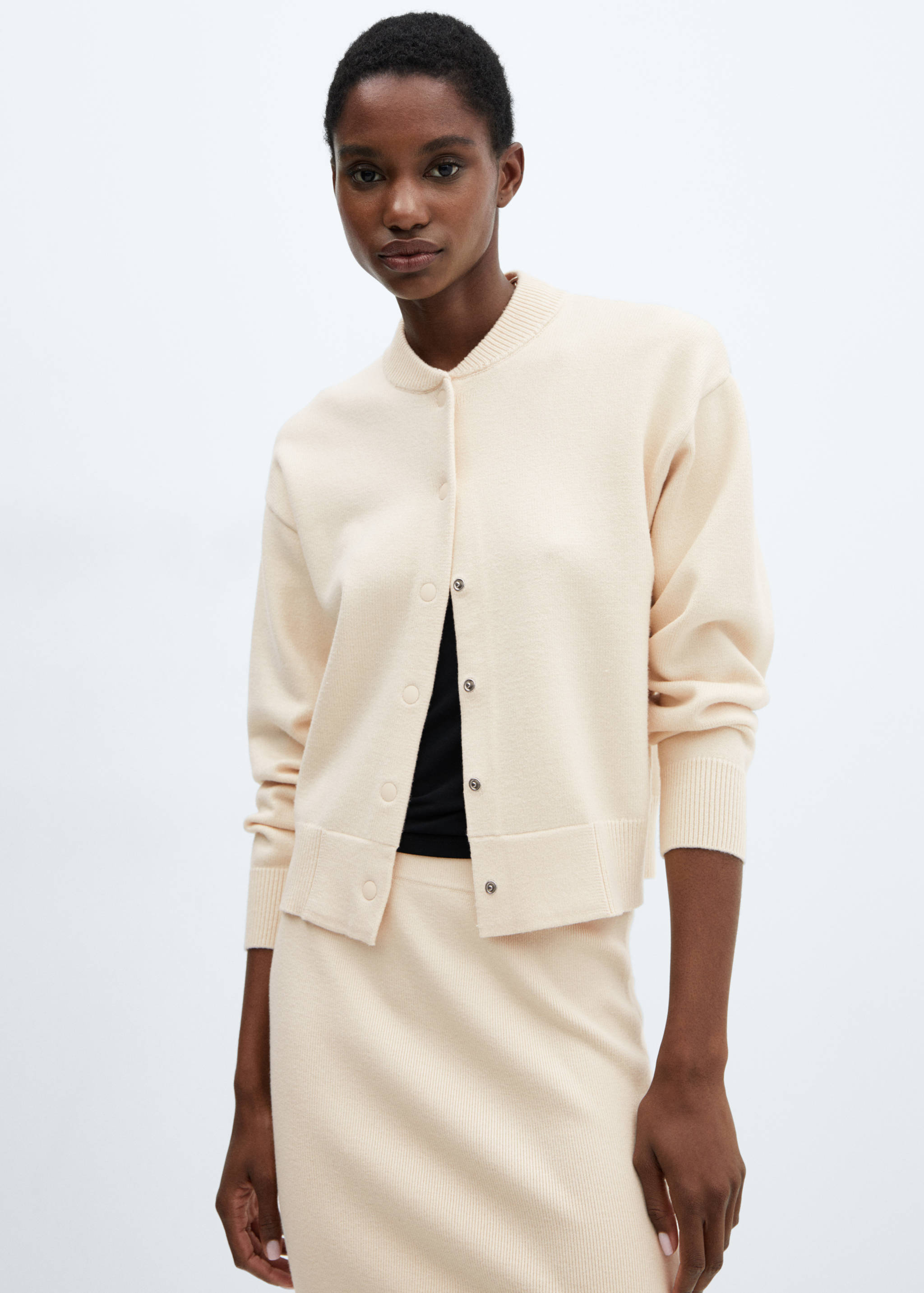 Slit knitted skirt - Details of the article 1