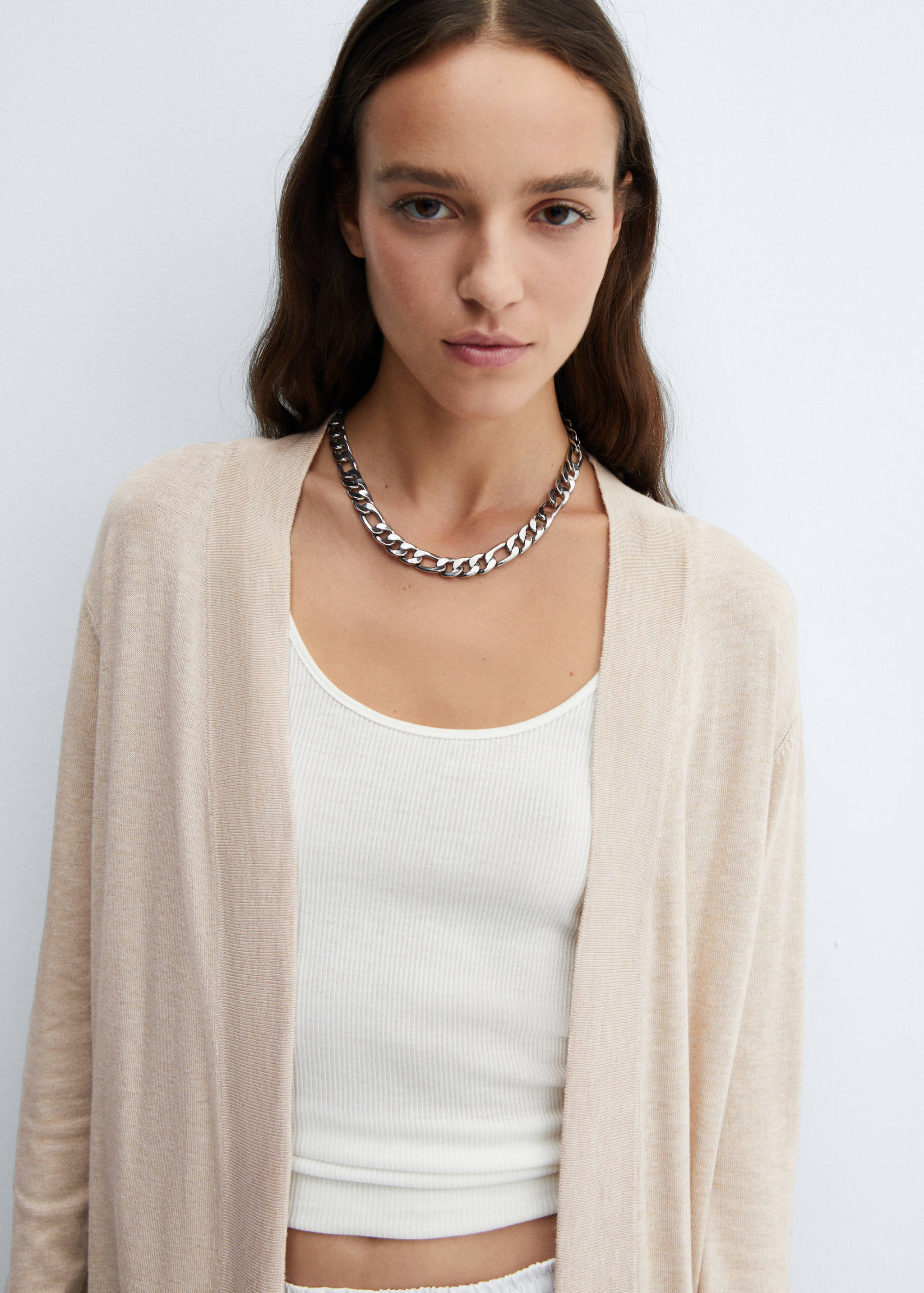 Fine-knit cardigan - Details of the article 1