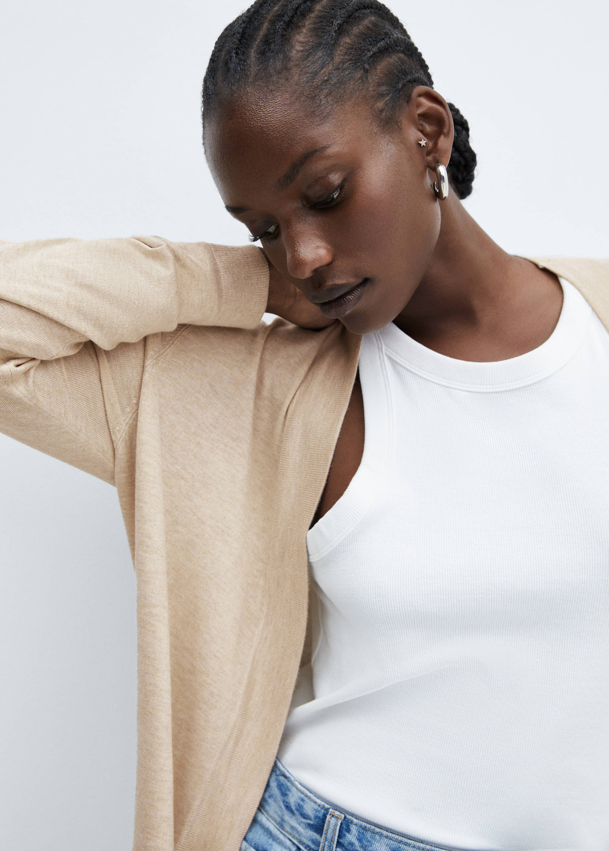 Fine-knit cardigan - Details of the article 4