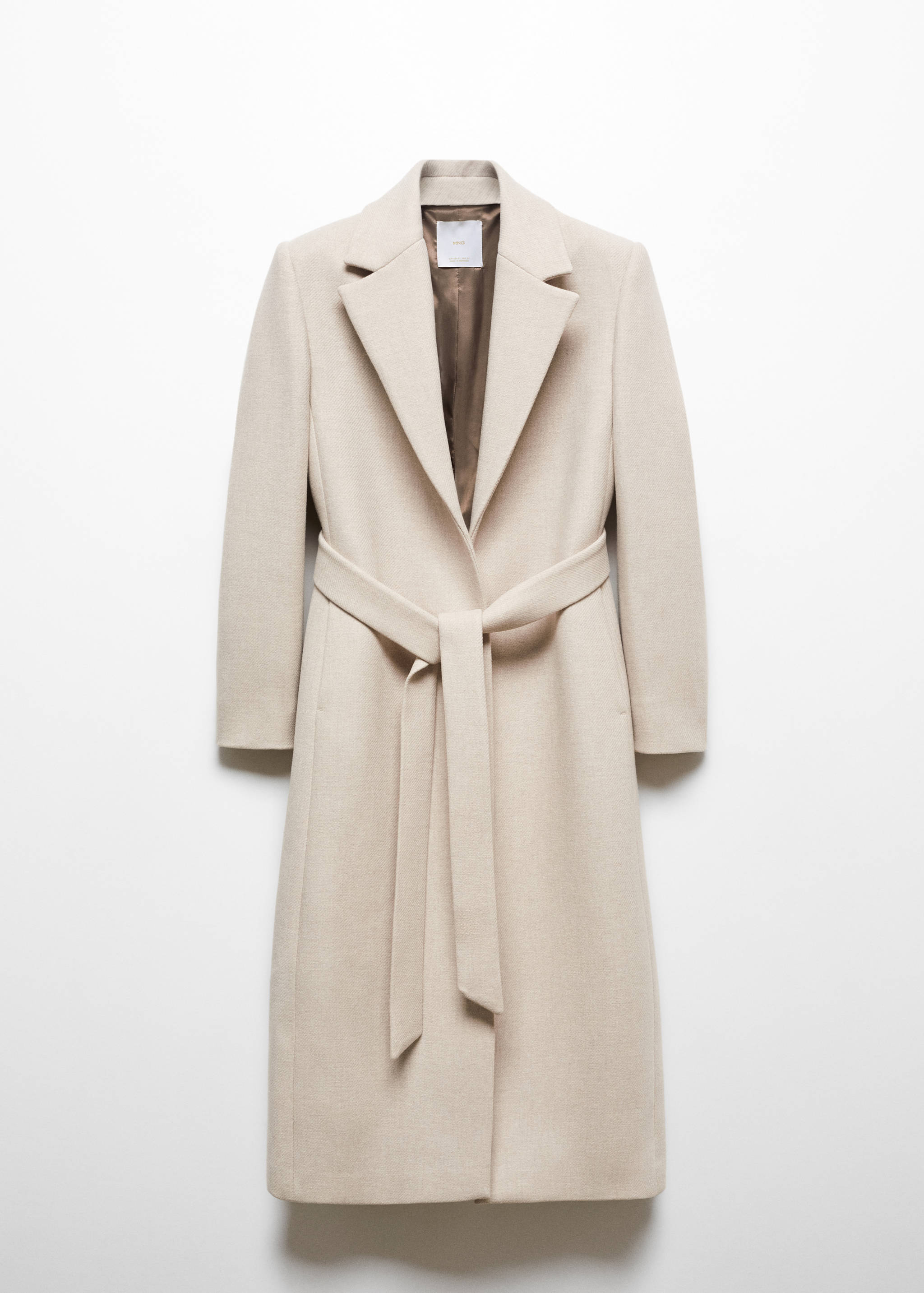 Manteco wool coat with detachable faux fur collar - Details of the article 8