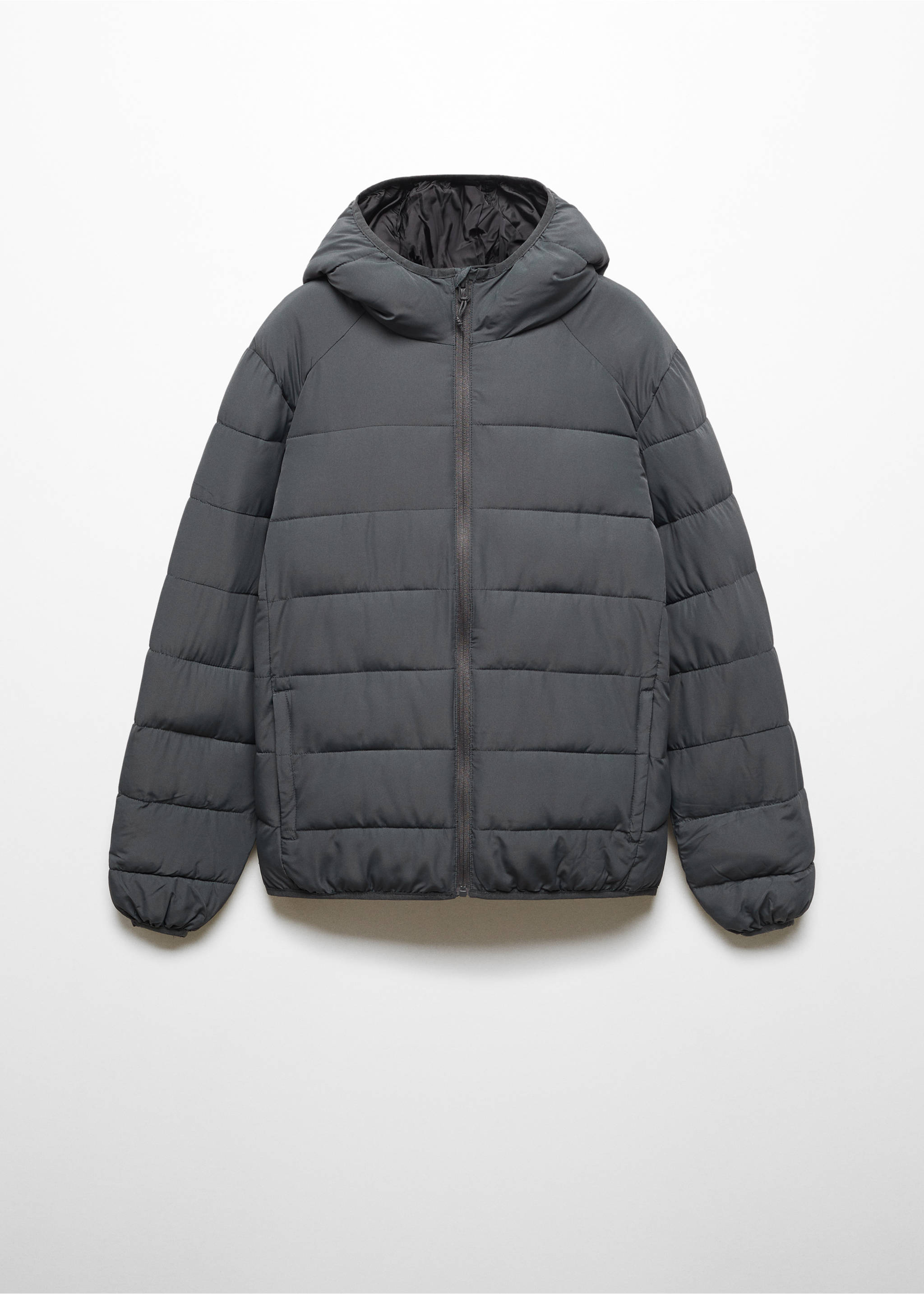 Quilted jacket - Article without model, Charcoal. Ref: 67050470-00.