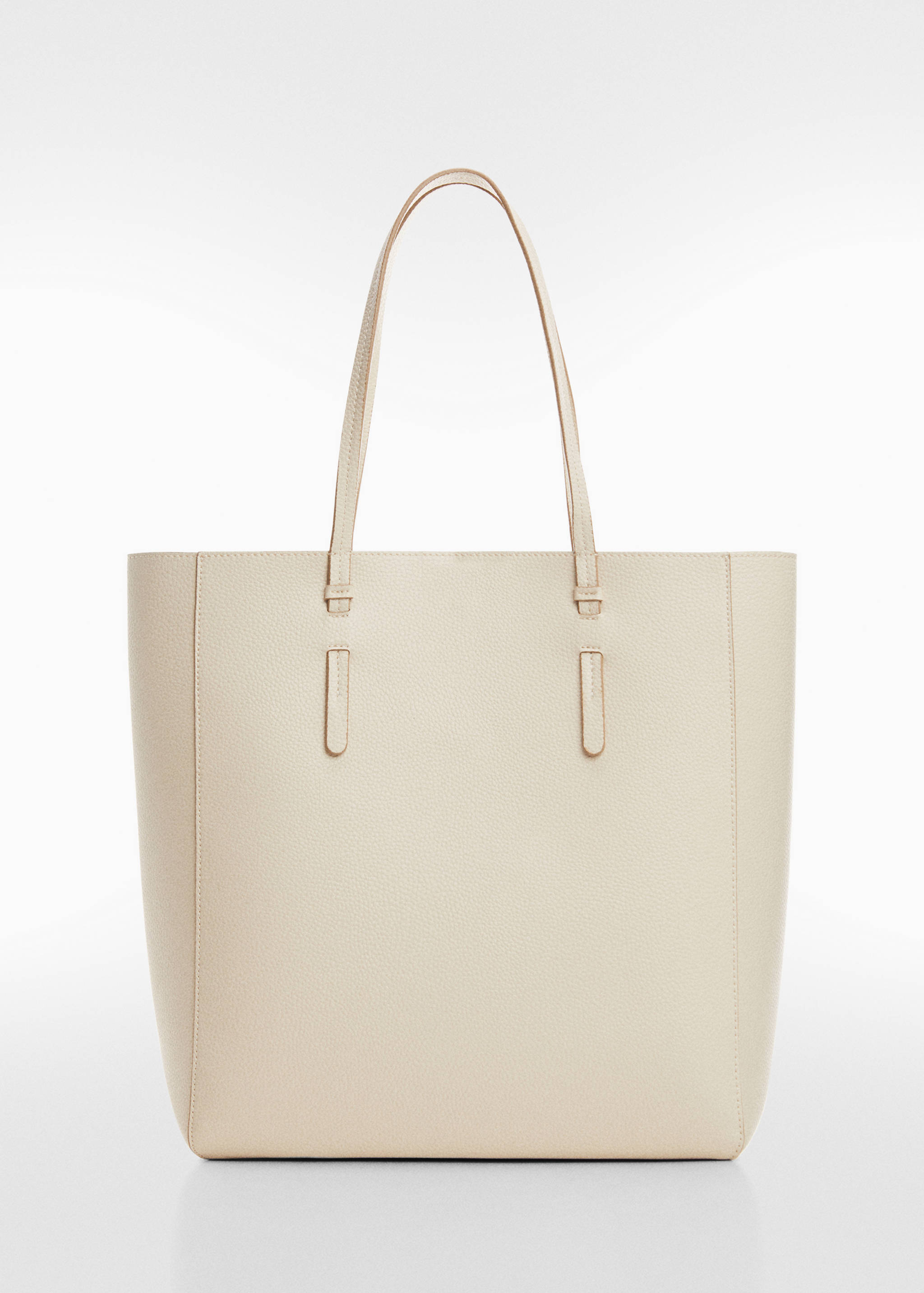 Faux-leather shopper bag - Article without model