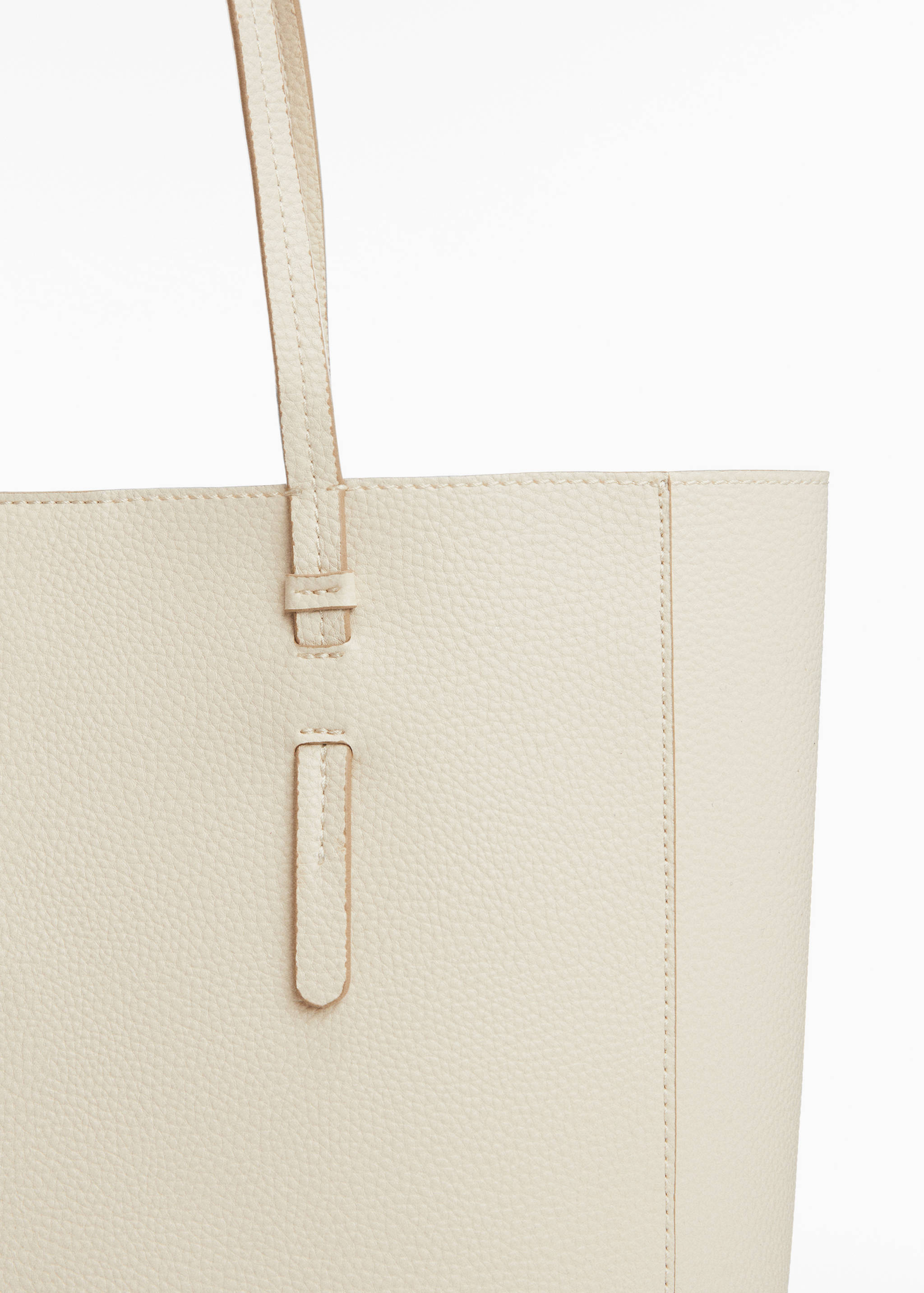 Faux-leather shopper bag - Details of the article 1