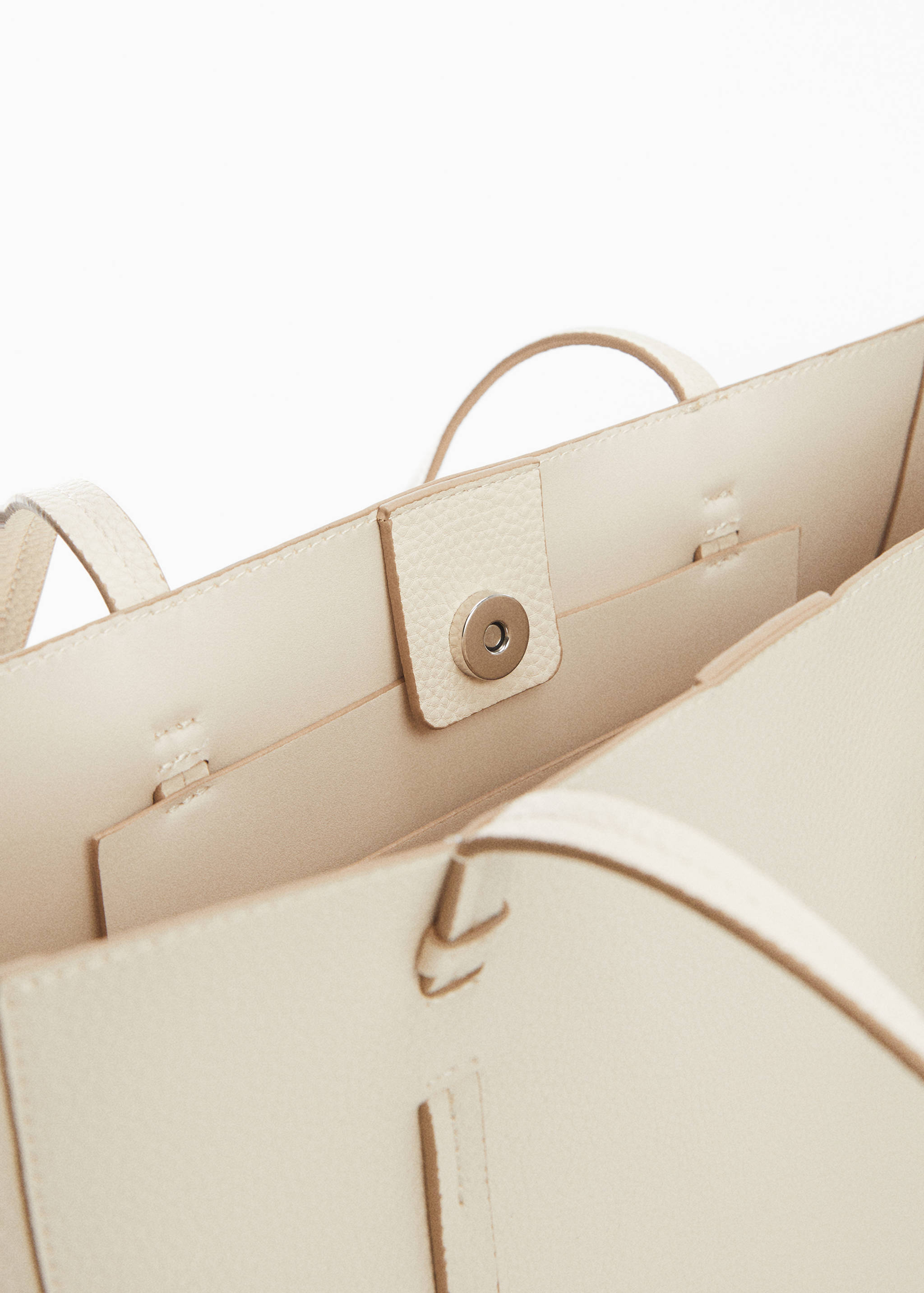 Faux-leather shopper bag - Details of the article 2