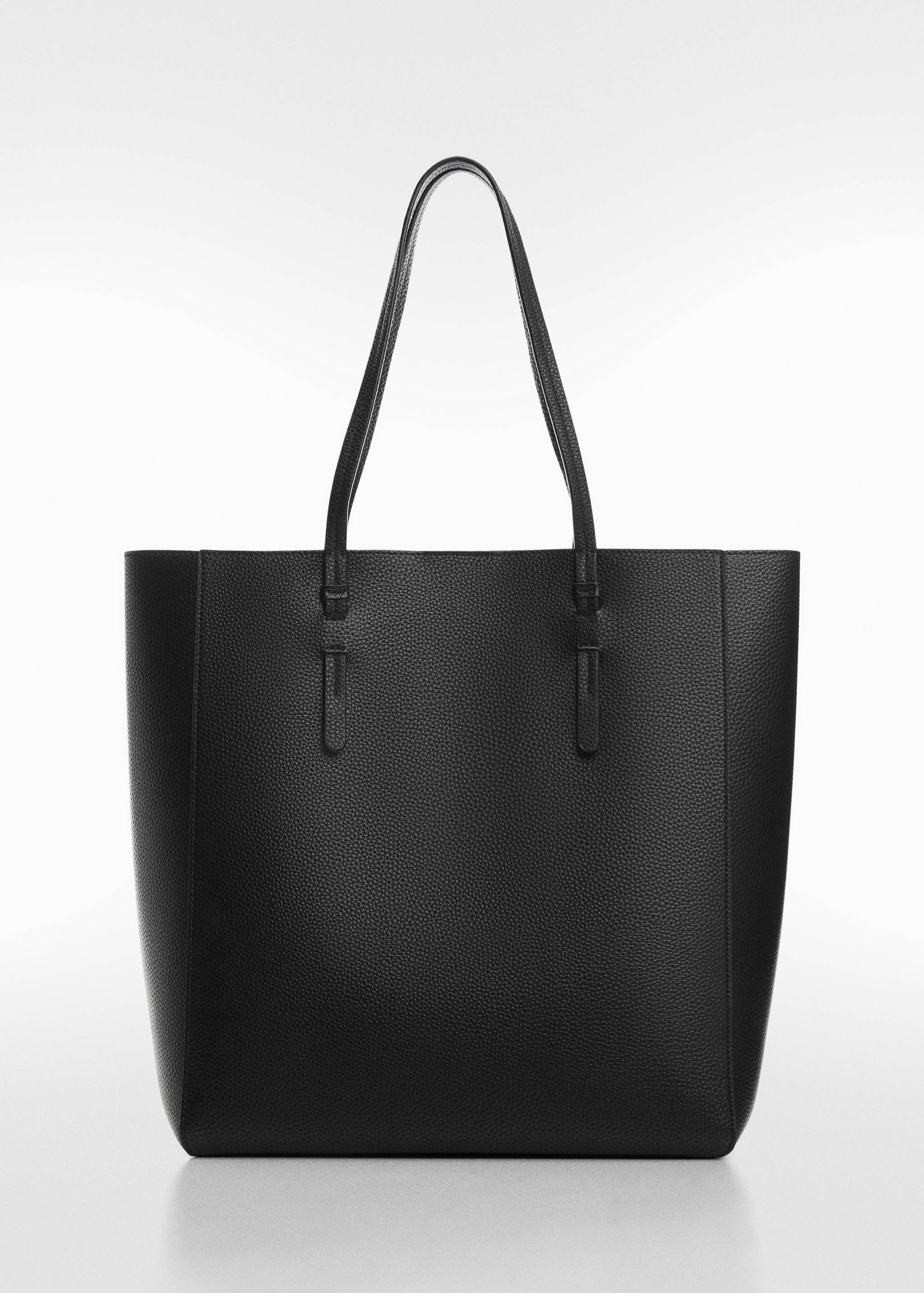 Faux-leather shopper bag - Article without model