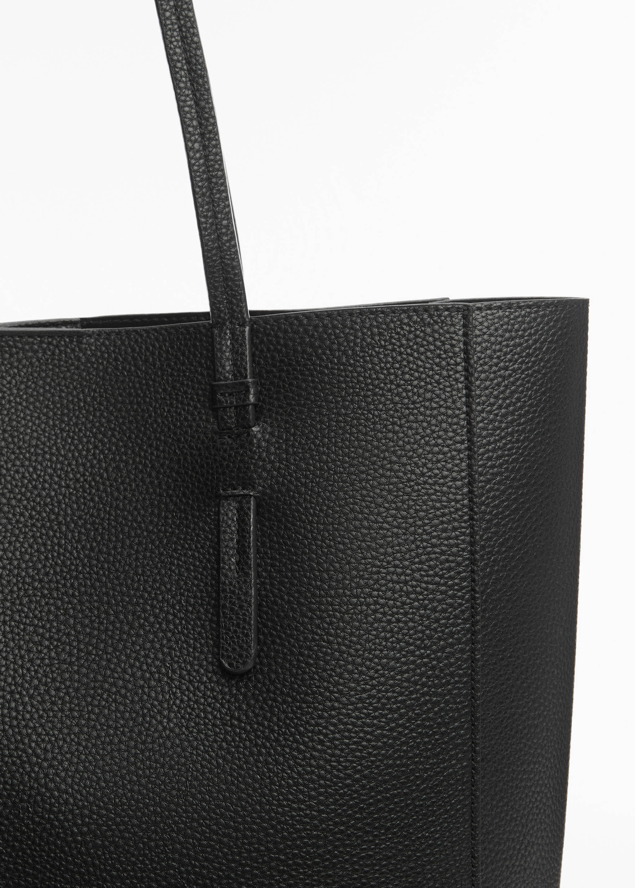 Faux-leather shopper bag - Details of the article 1