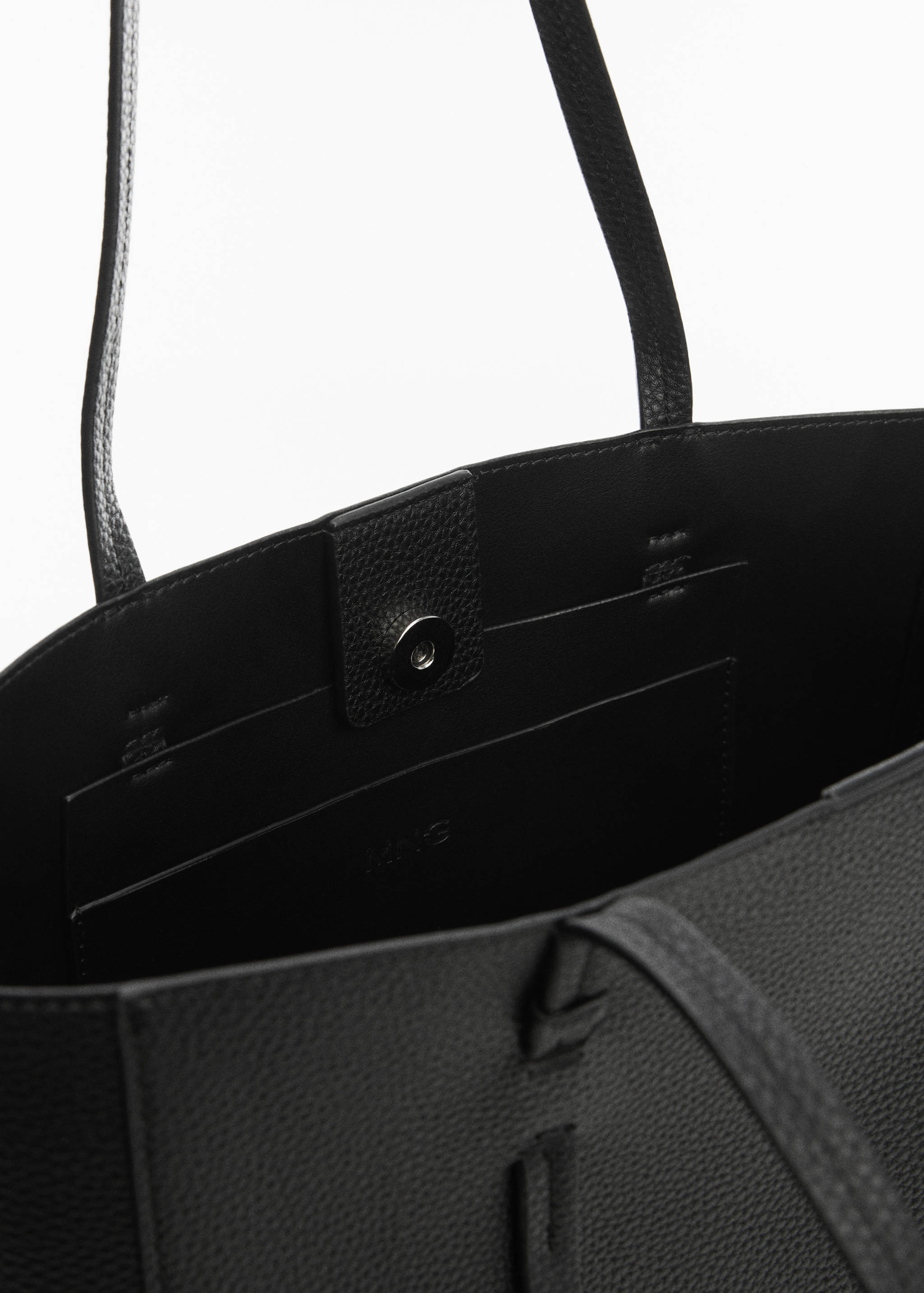 Faux-leather shopper bag - Details of the article 2