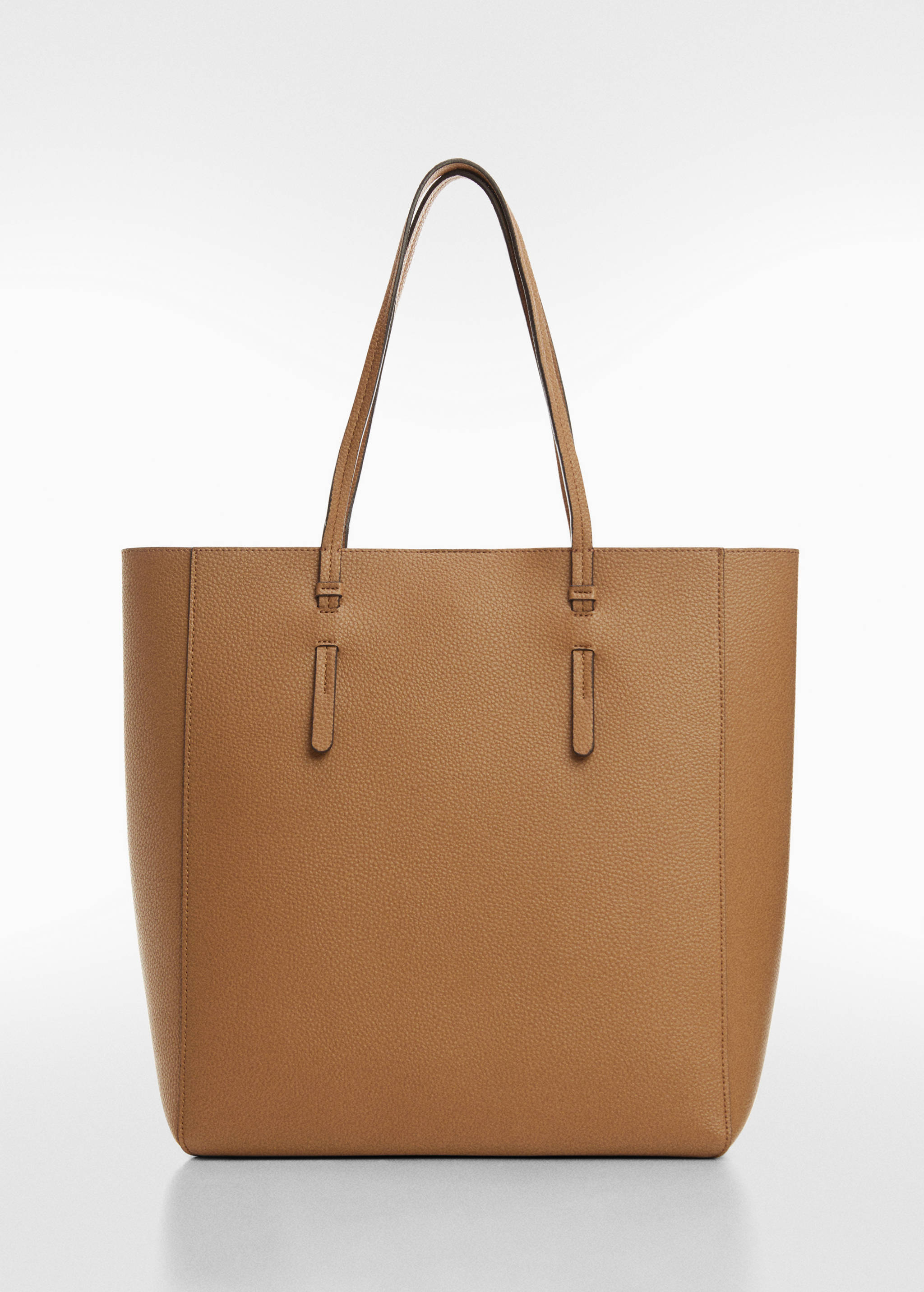 Faux-leather shopper bag - Article without model