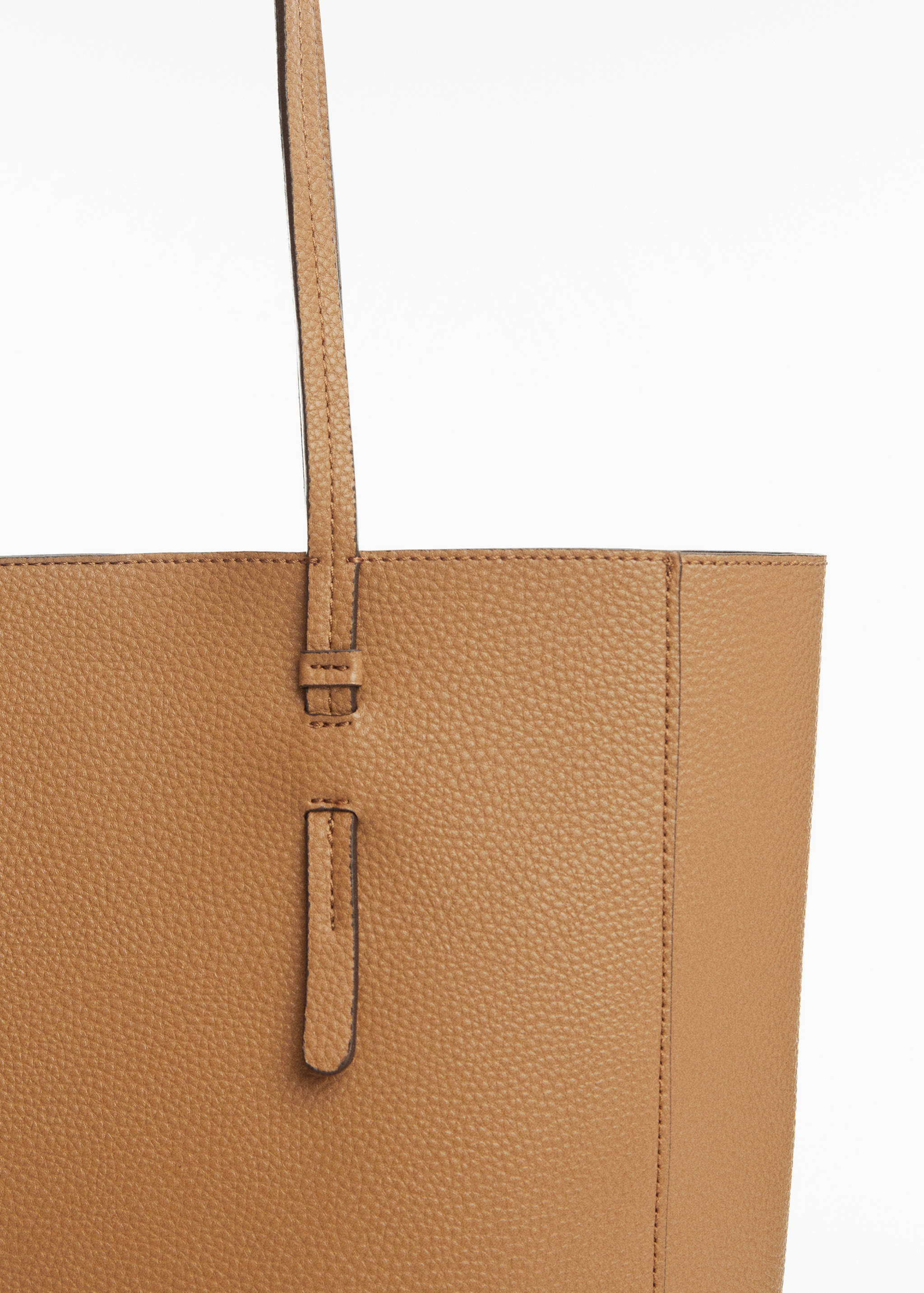 Faux-leather shopper bag - Details of the article 1
