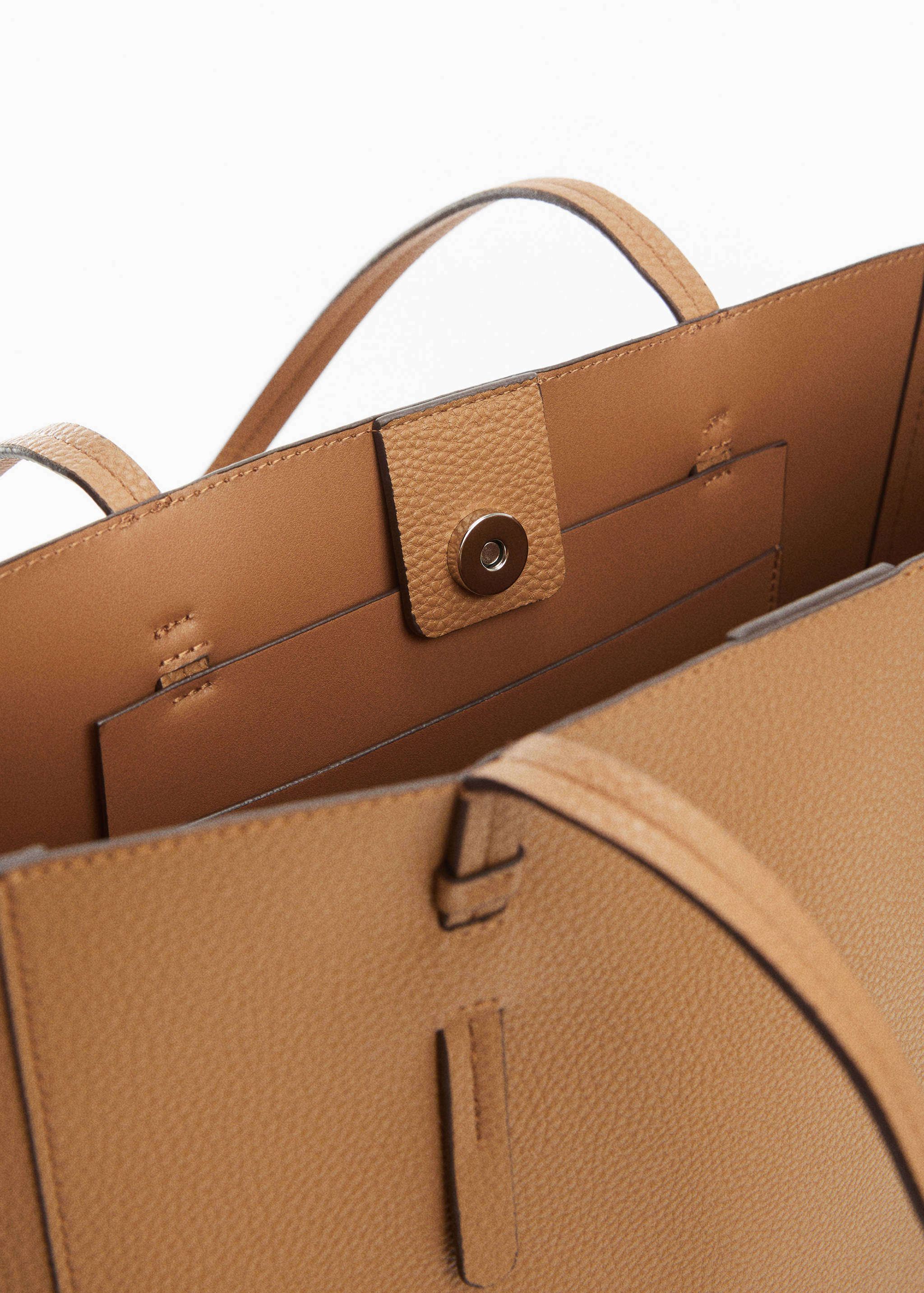 Faux-leather shopper bag - Details of the article 2
