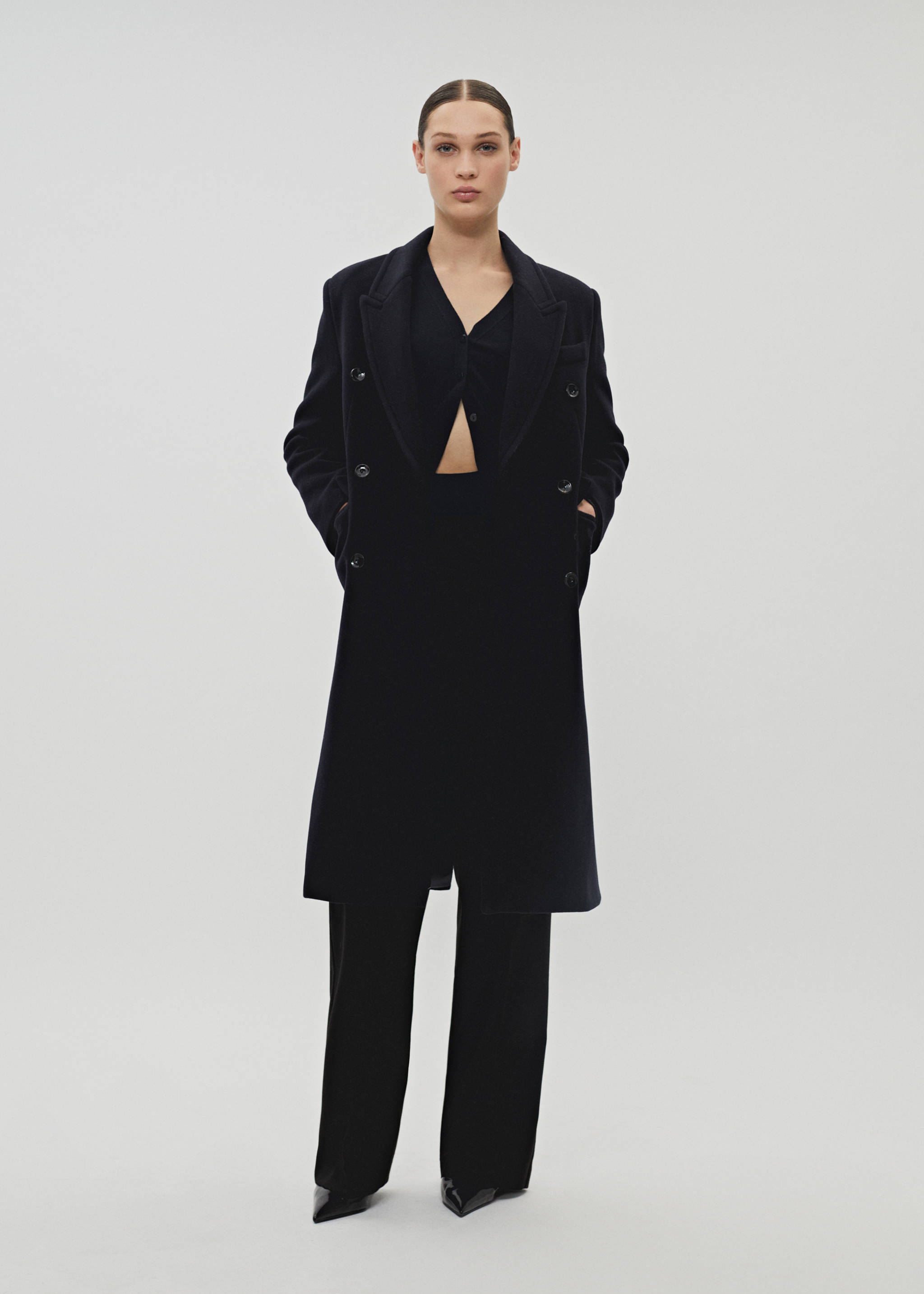 Manteco wool double-breasted coat - Details of the article 9