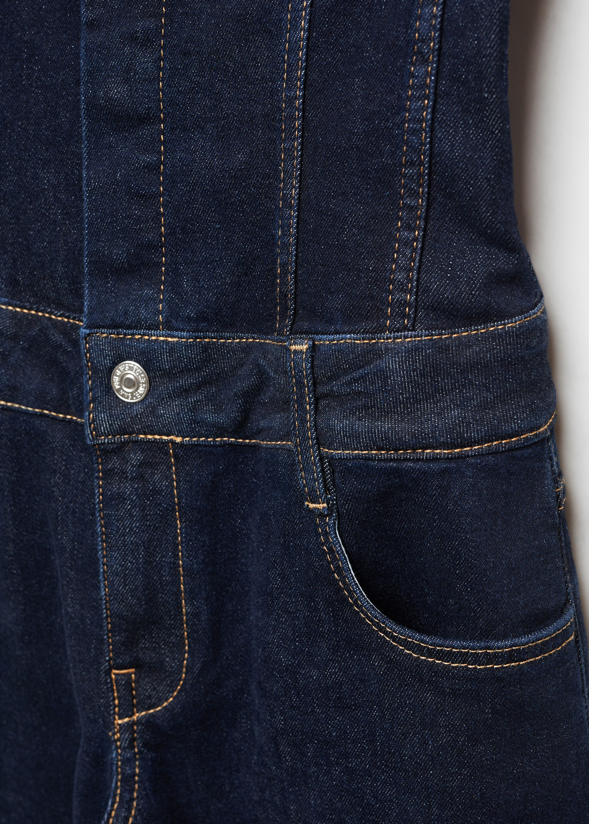 Schulterfreier Jeans-Jumpsuit - Detail des Artikels 8