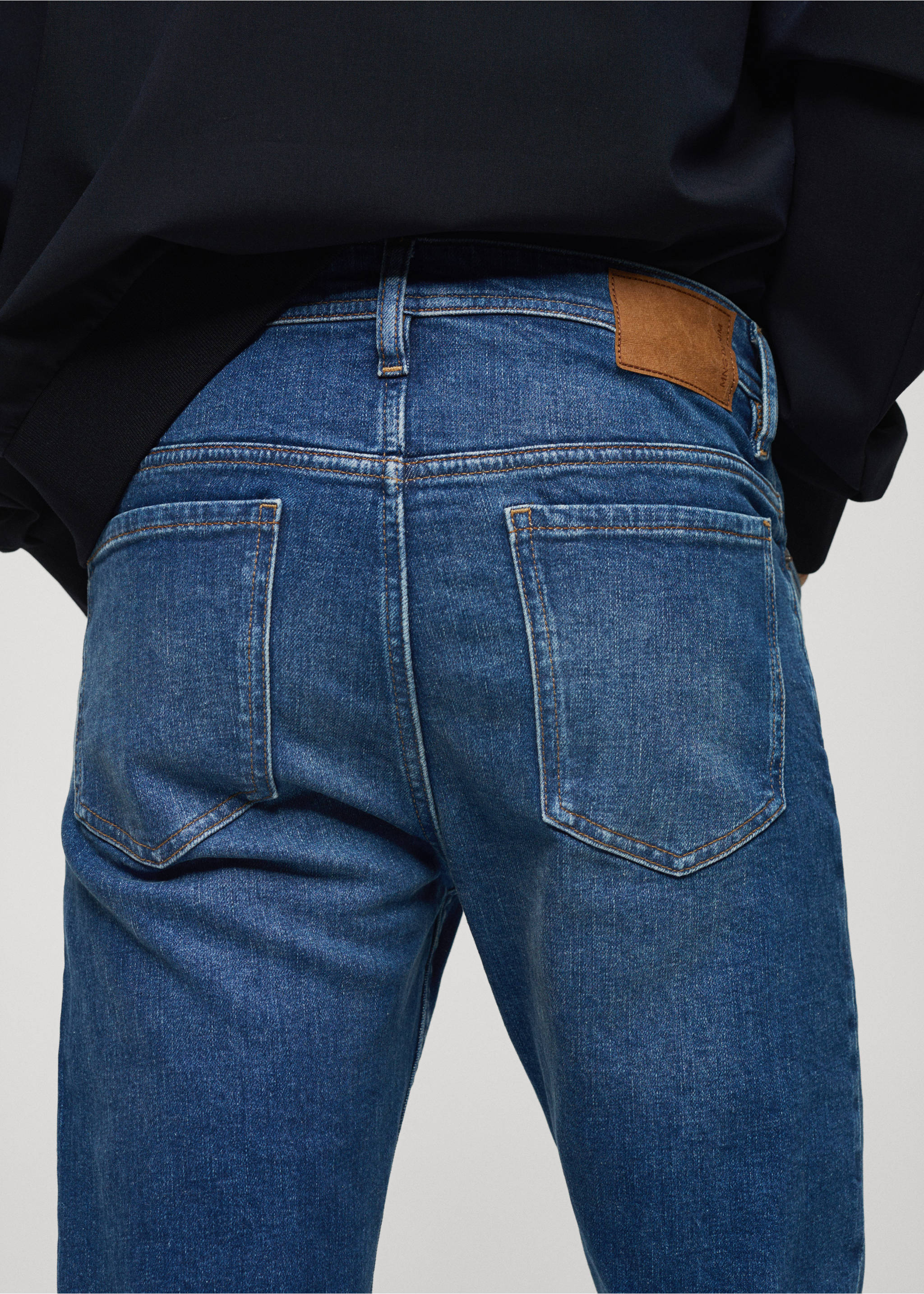 Texans Jan slim fit - Detall de l'article 4, Blau fosc. Ref: 67050619-00.