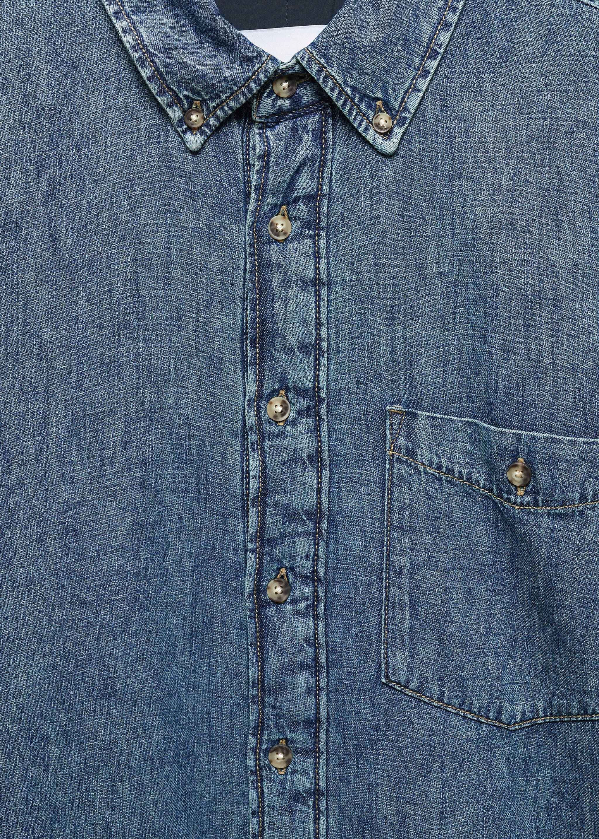 Gestepptes Jeans-Overshirt - Detail des Artikels 8