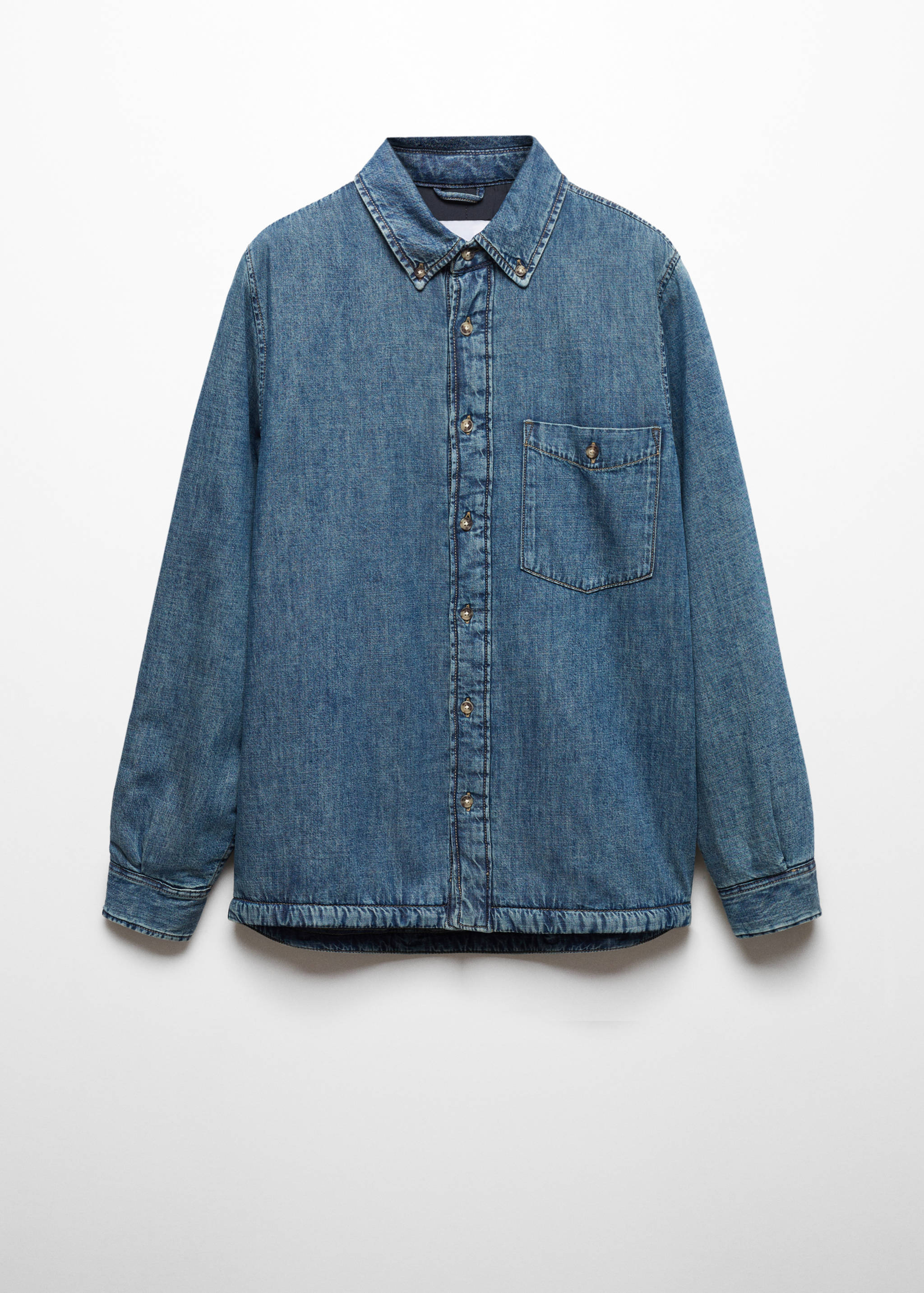 Gestepptes Jeans-Overshirt - Artikel ohne Model