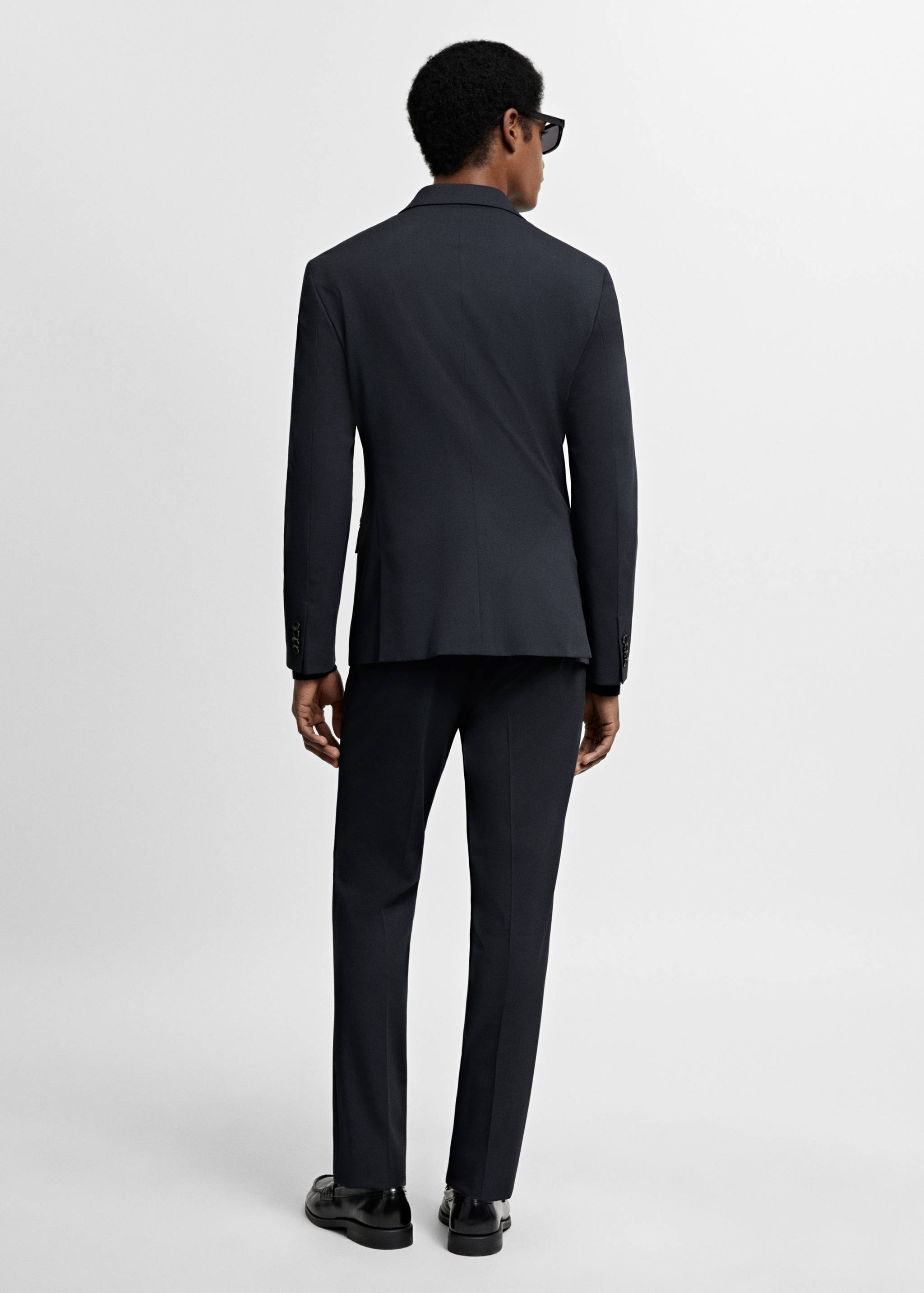 Super slim-fit suit jacket in stretch fabric - Reverse of the article