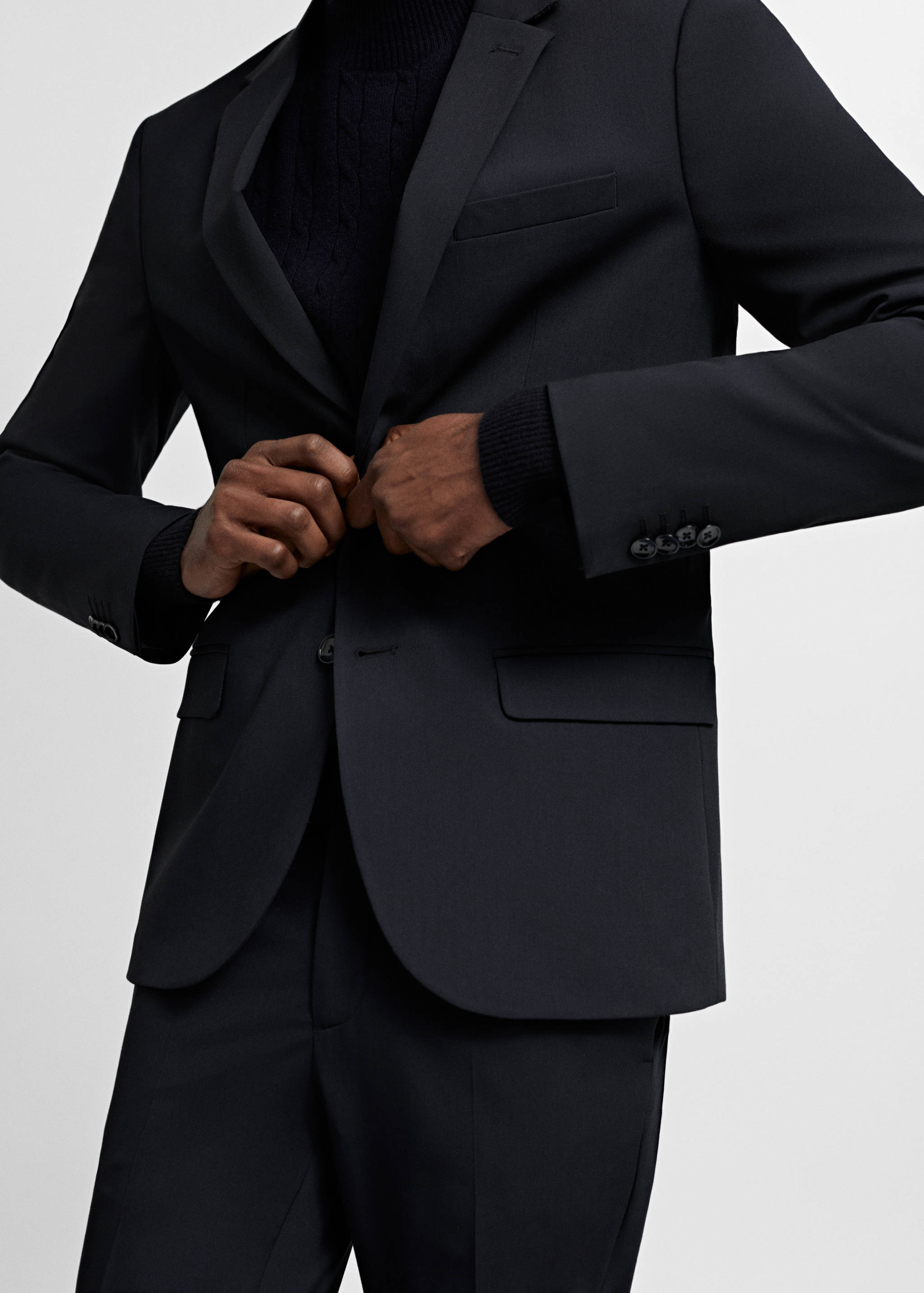 Super slim-fit suit jacket in stretch fabric - Details of the article 4