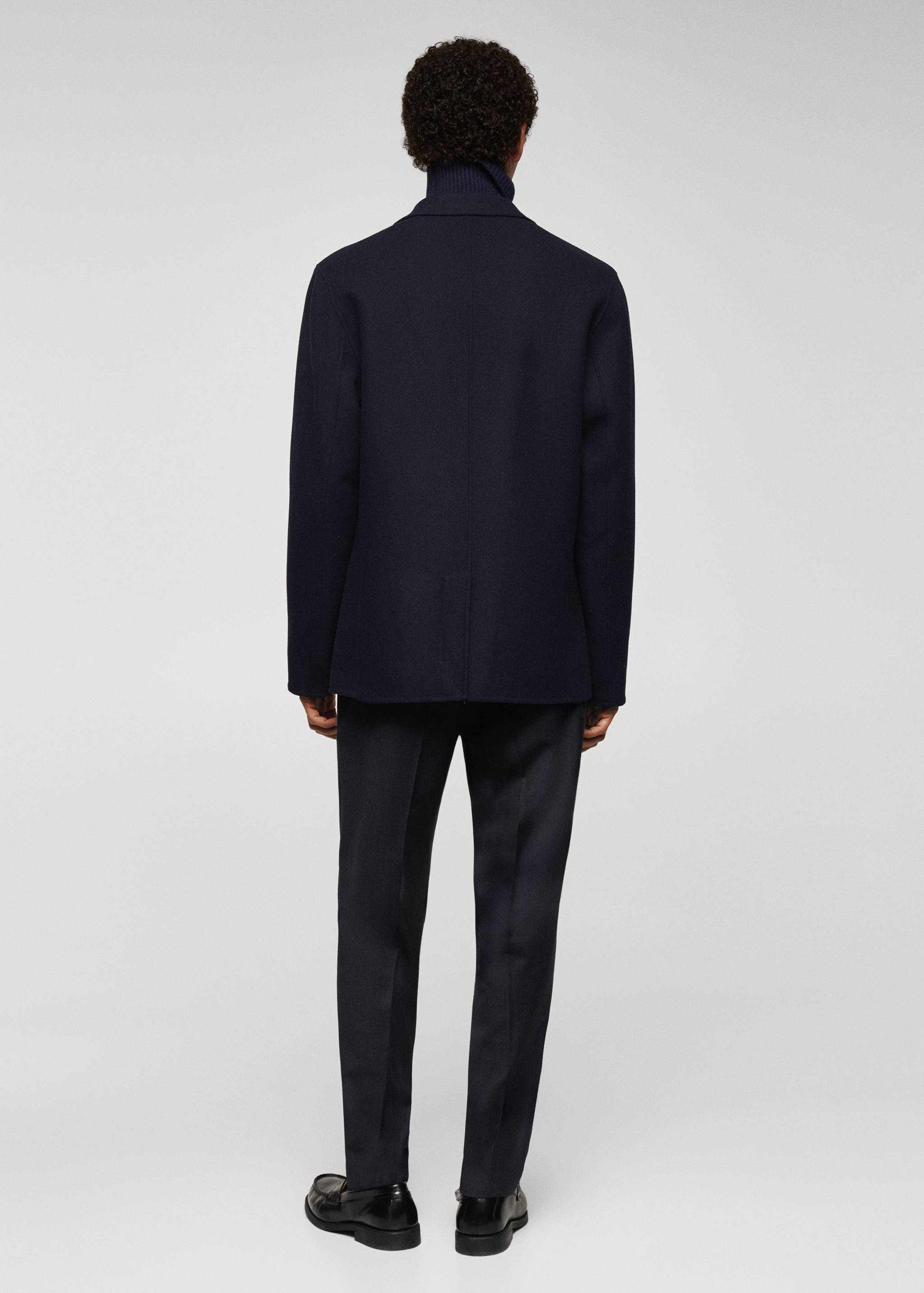 Wool handmade blazer - Reverse of the article