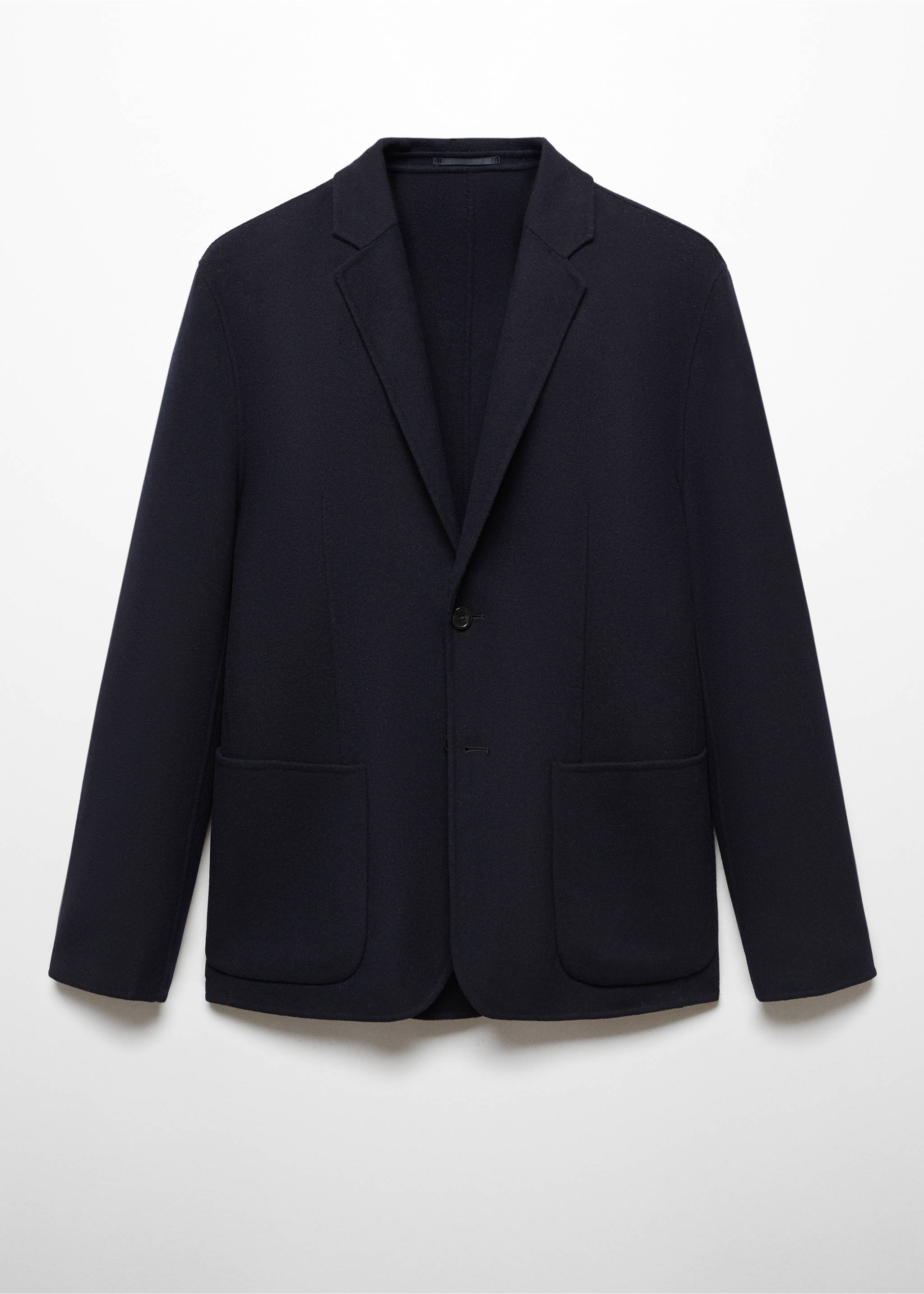 Handmade Woll-Blazer - Artikel ohne Model, Dunkles Marineblau. Ref: 67050626-00.