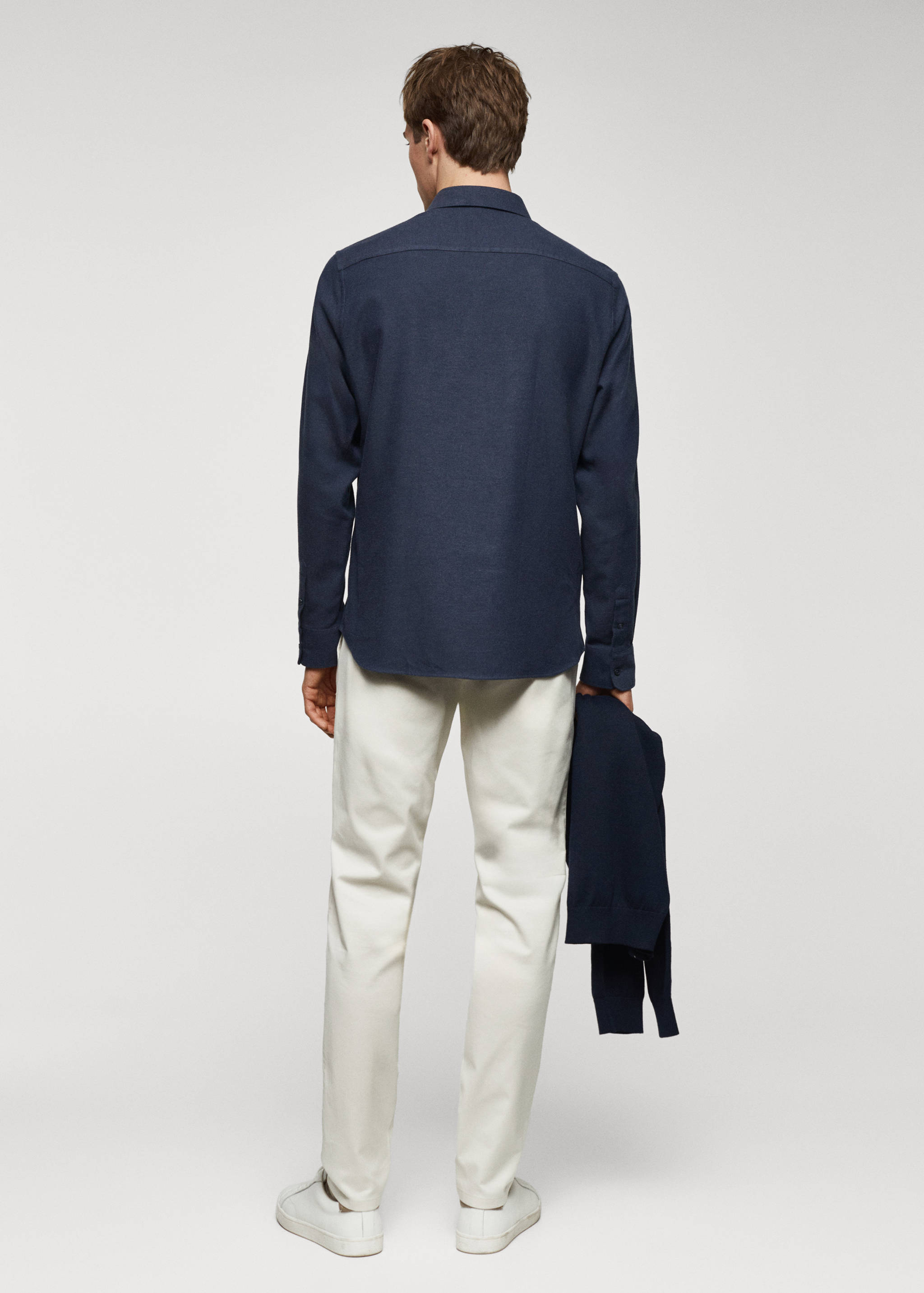 Twill flanellen overhemd - Achterkant van het artikel