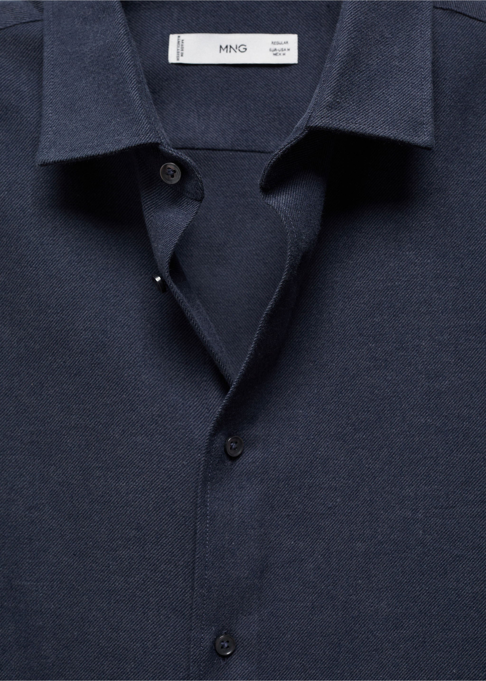 Twill flannel shirt - Details of the article 8