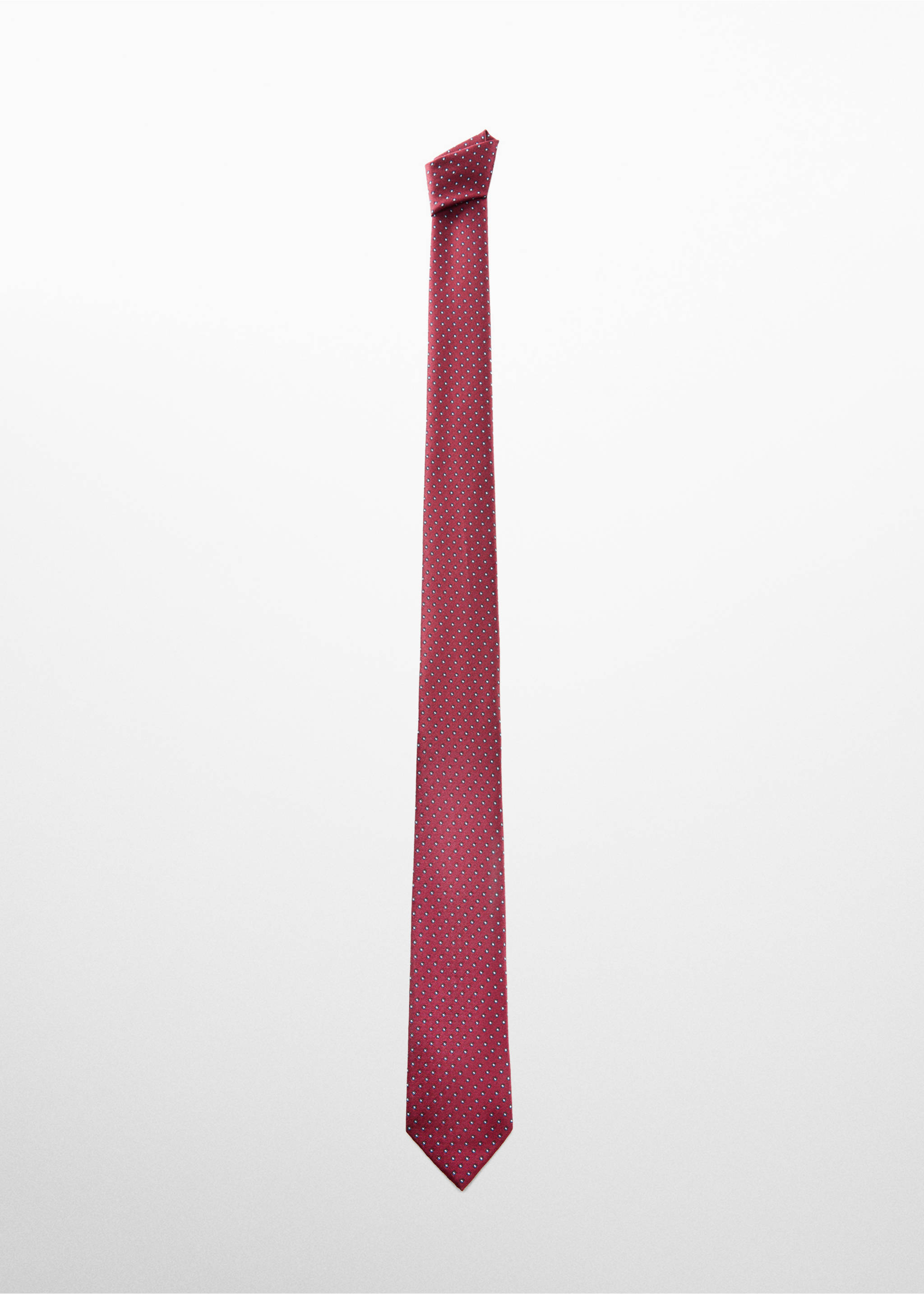 Stropdas met stippelprint - Artikel zonder model, Bordeaux. Ref: 67050633-00.